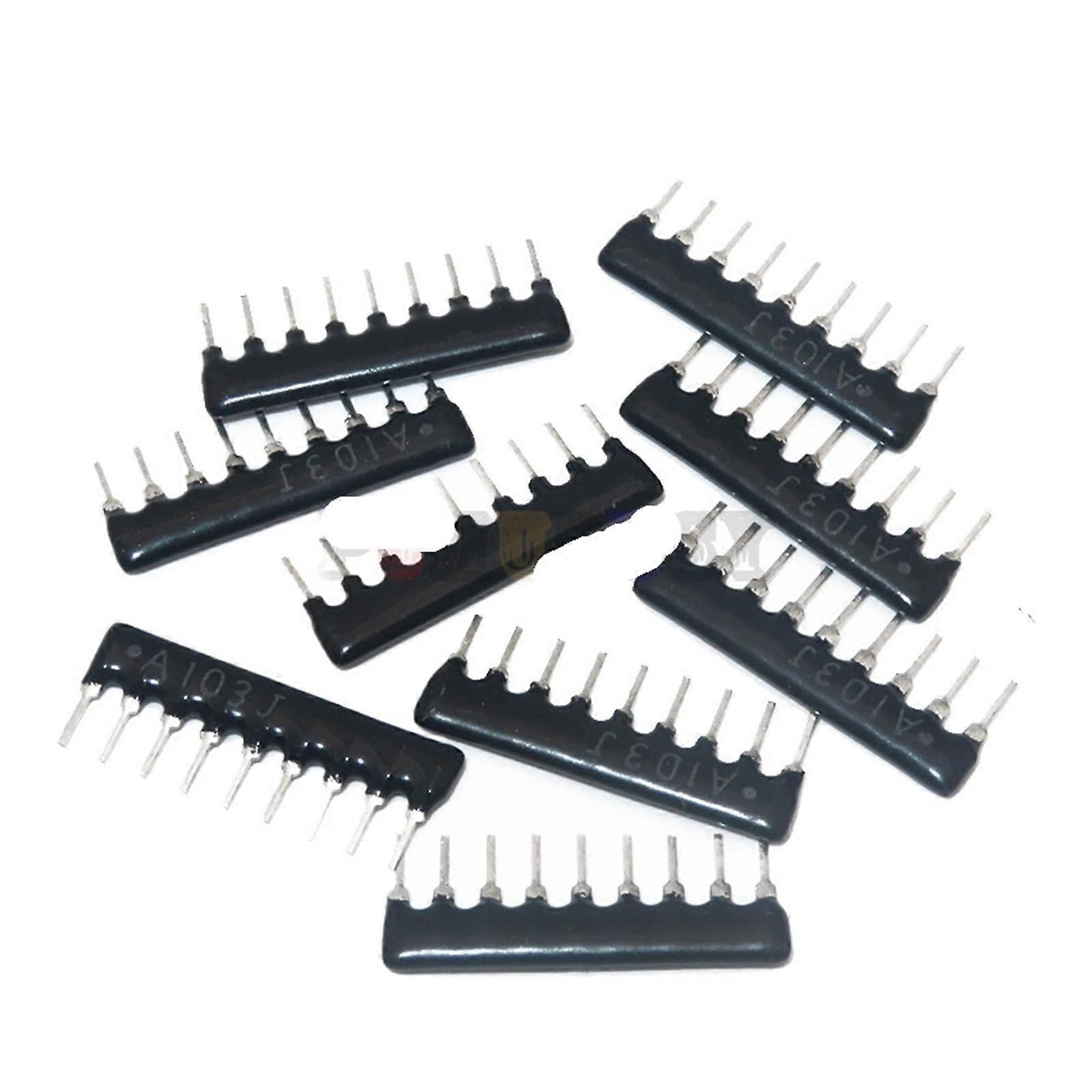Resistor Array DIP, 10 Pcs, 5 Pin 9 Pin Exclusion Network, 100 Ohm To 100K Ohm, 5Pin51K