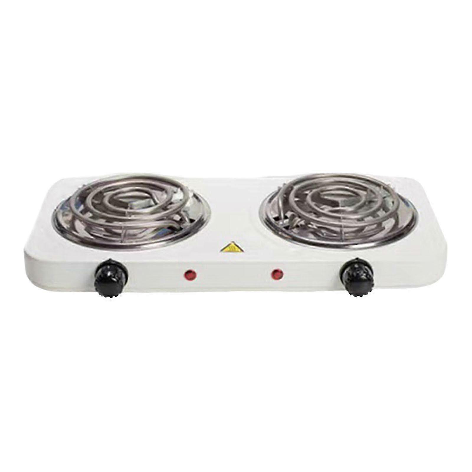 Electric Coil Burner Cooktop with Power Indicator Lights Easy to Clean Countertop Burner