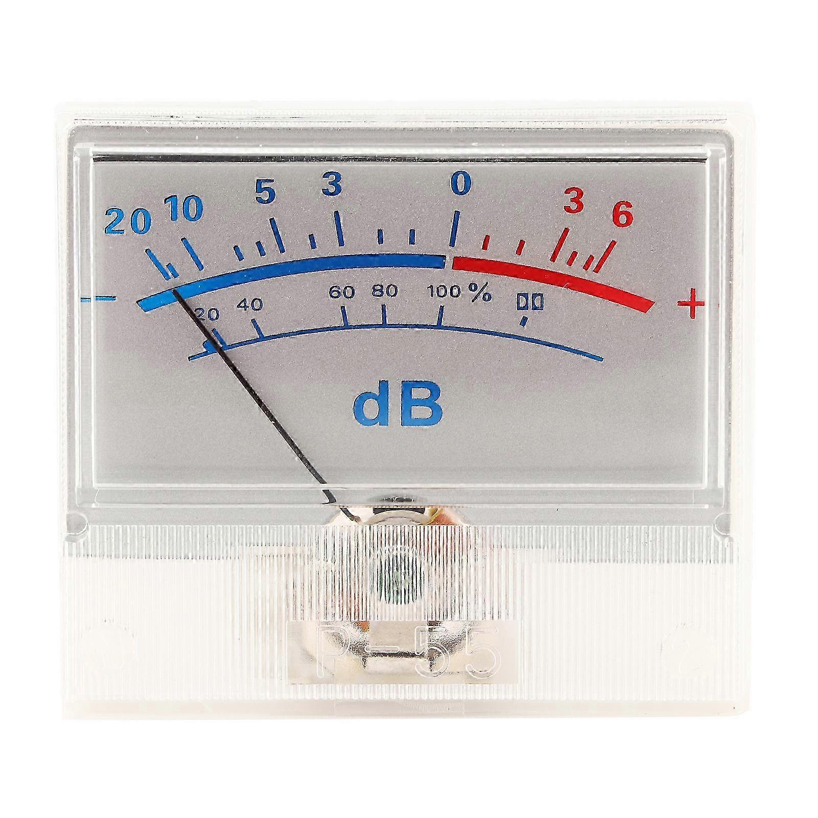 Hochpräzises VU-Messgerät Header 20 +6db Leistungsverstärker DB-Messgerät mit Zeigerrad