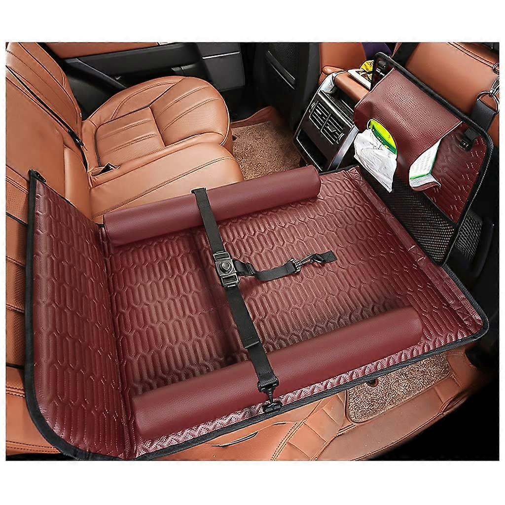 Foldable Car Mattress for the Back Seat, Car Travel Cot, Camping Bed Sleeping Mat, Portable SUV Mattress, Extended Car Mat, Maximum Load 300 kg, Red3