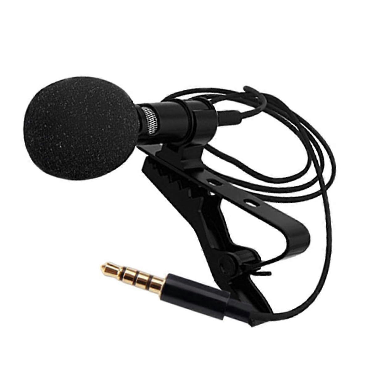2 Sets Lavalier Microphone Wireless Headphones X1 Clipon Adapter