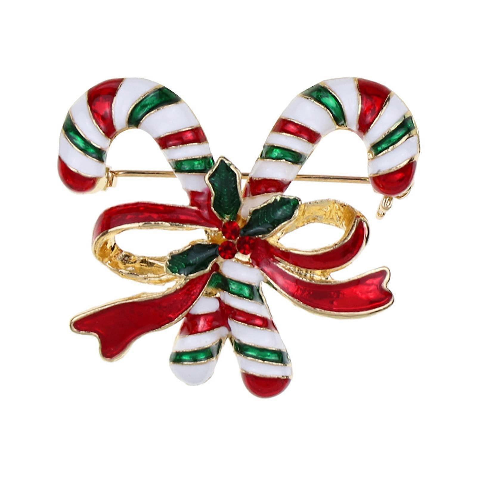 Snowman Set Decorations Brooch Pin for Christmas, Rhinestone Jewelry with Bells and Trees, Crystal Resin Pins, One Size