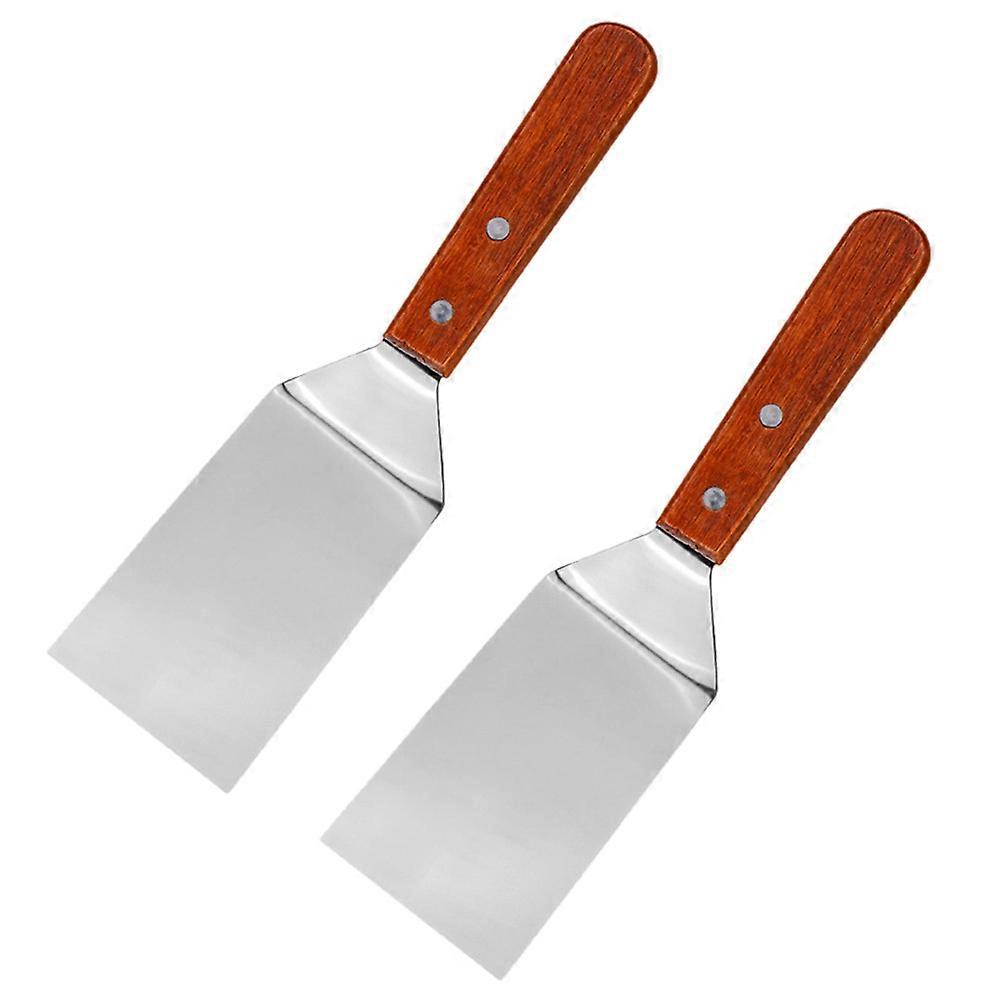 Stainless Steel Pizza and Steak Spatulas for Kitchen Use with Comfort Grip Handle 2pcs