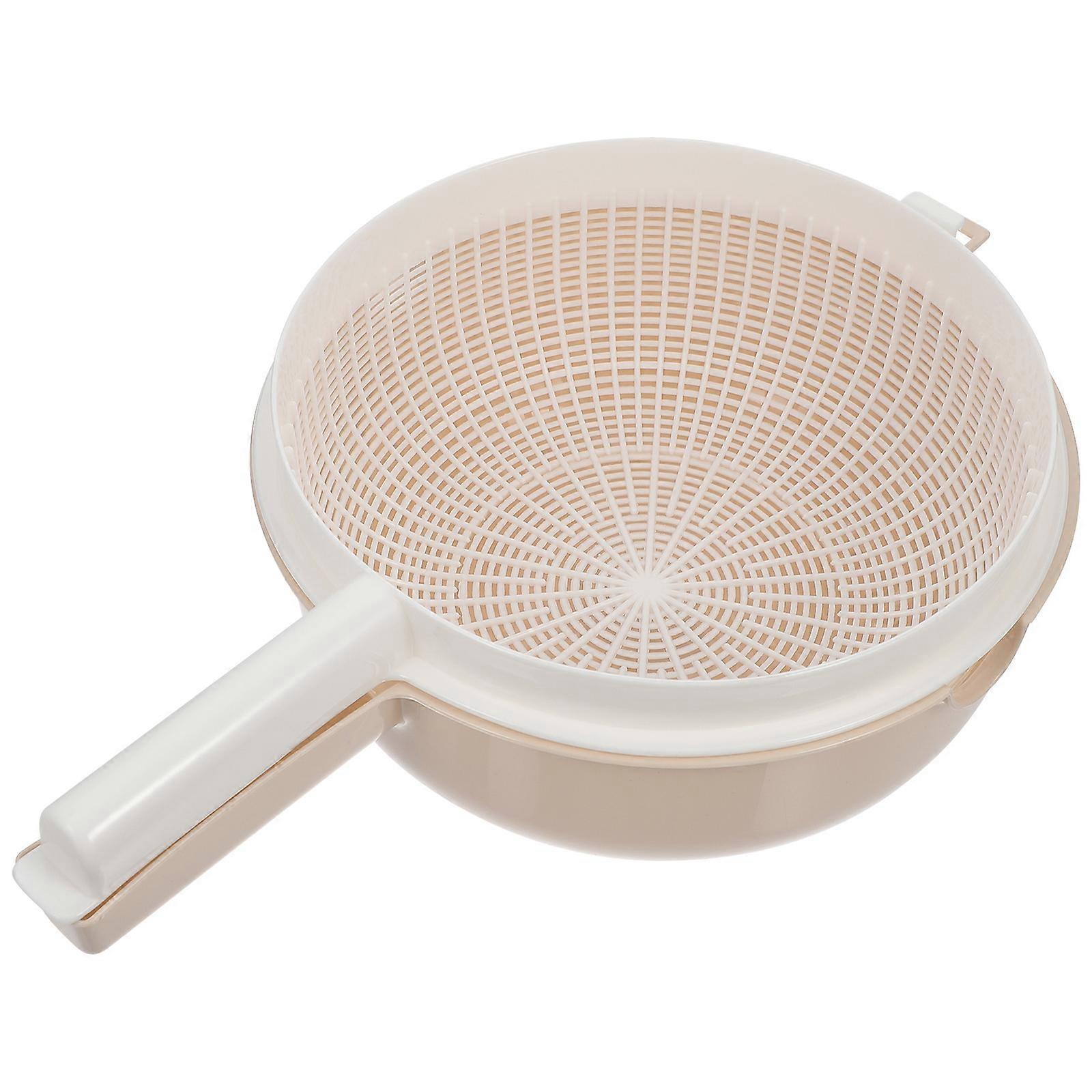 Double Layer Vegetable Washing Basket with Draining Function for Fruits and Vegetables