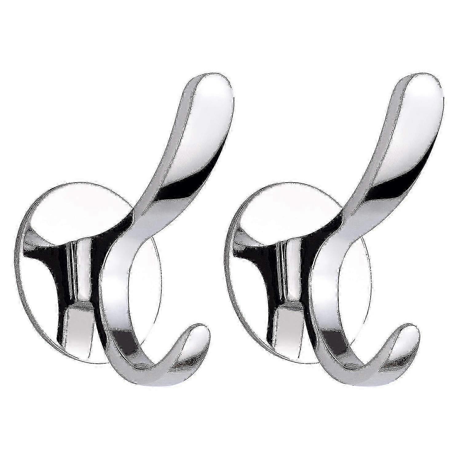 Bedroom Door Hooks - Coat Hooks, Robe Hooks, Towel Hooks, Self-Adhesive Wall Hooks, Polished Finish