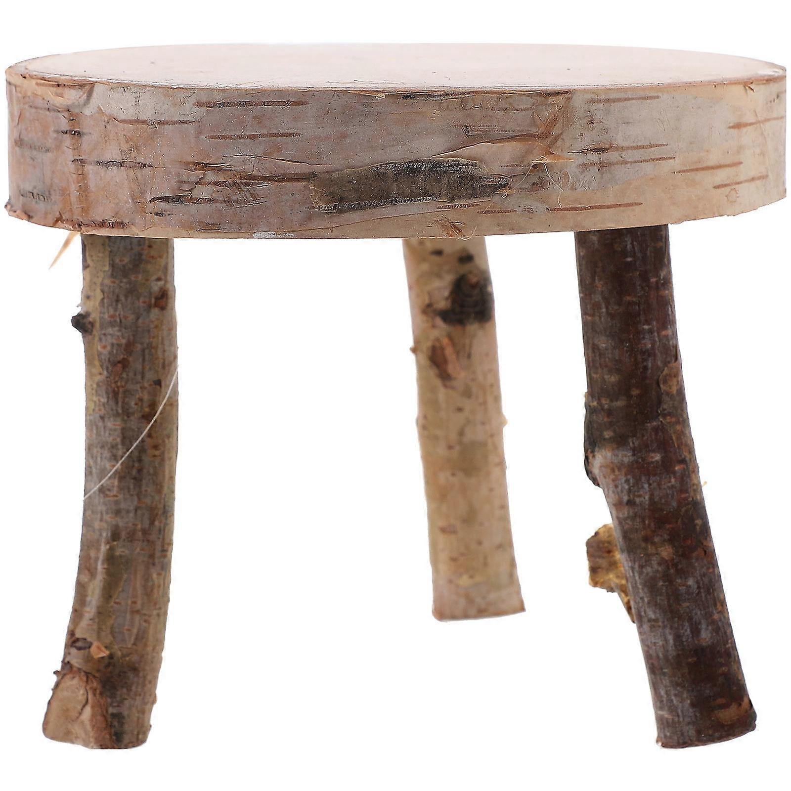 DIY Unfinished Wooden Table for Decoration Strong and Durable Synthetic Material Assorted Color 1Pc