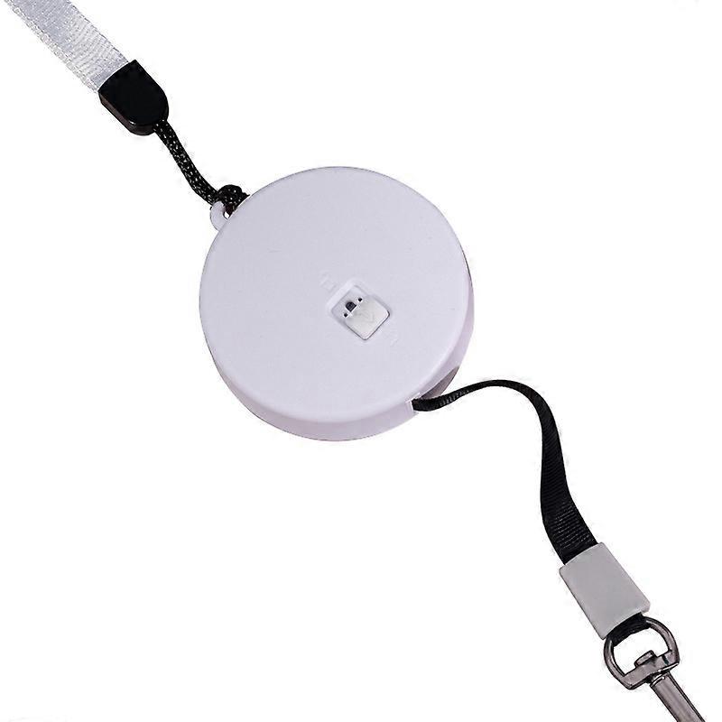 Retractable Dog Leash 6.5ft - Small Dogs/Cats - Square White Nylon