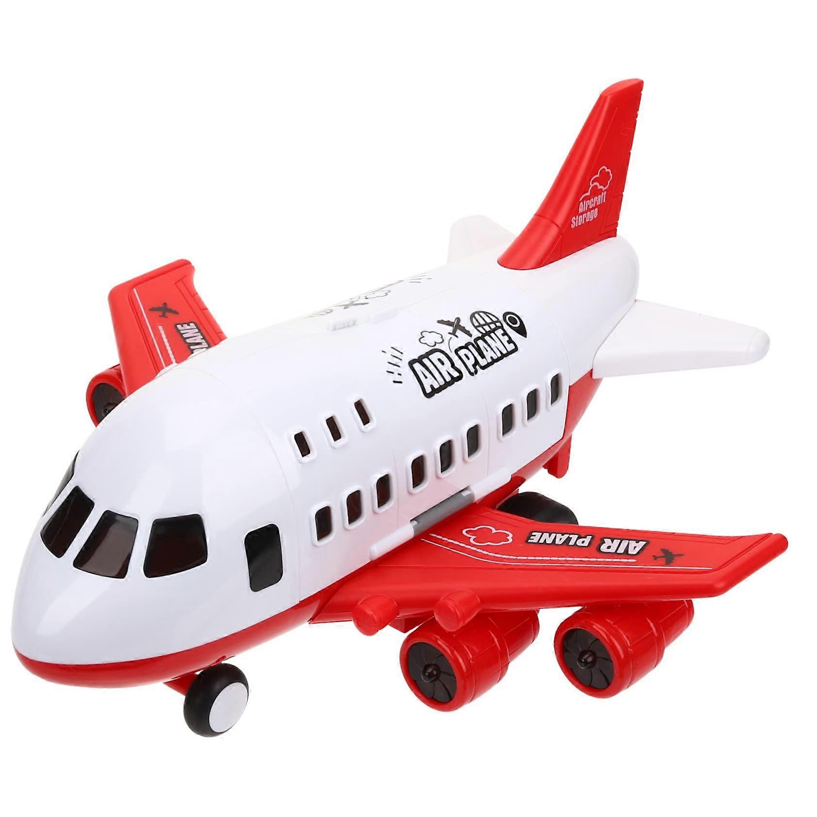 Aeroplane Toy Planes for Aircraft Toddlers Manual Moving Aeroplane Toys Aeroplane Model Toy Learning Toy Plastic Red