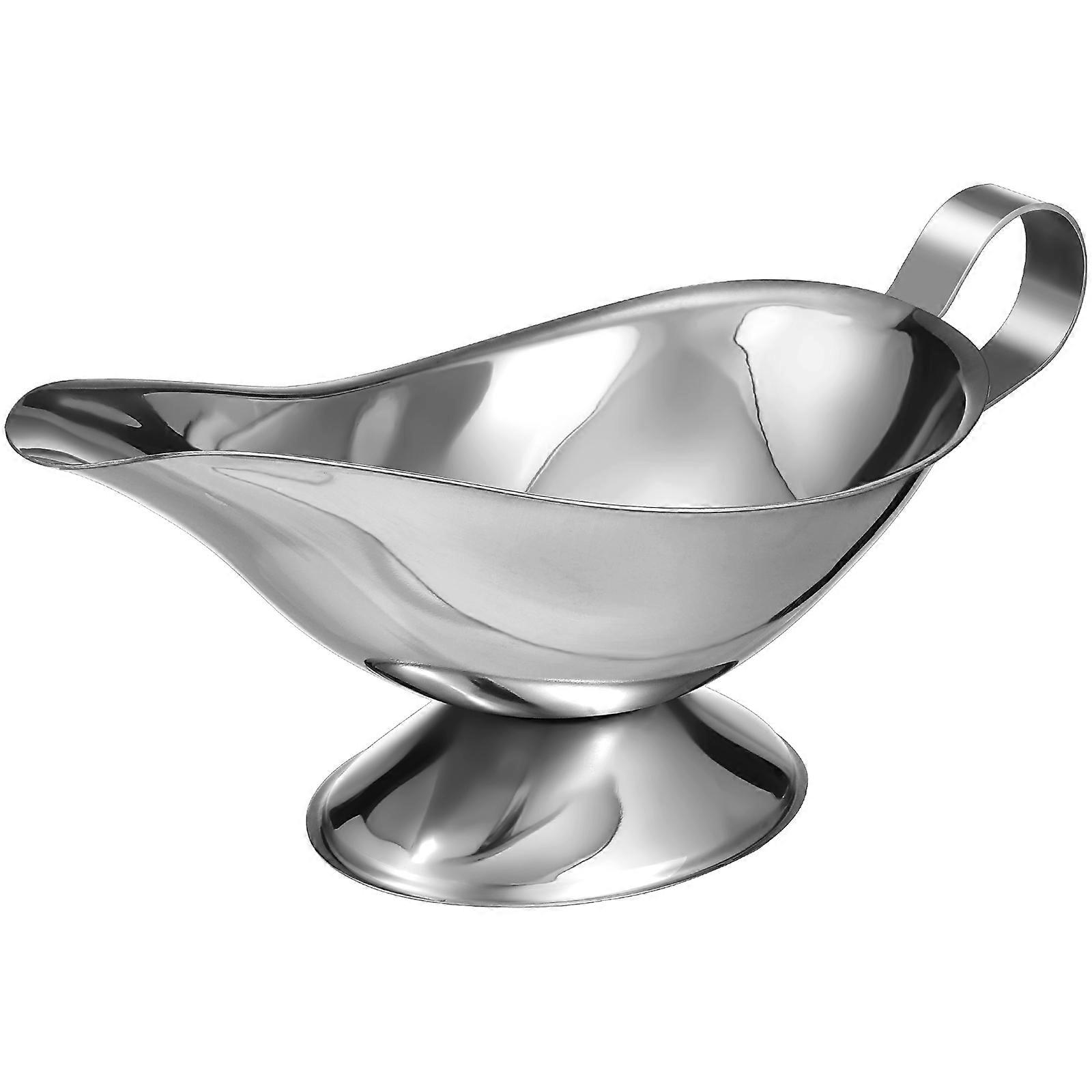 Stainless Steel Gravy Boats for Serving Sauces, Condiments, and Gravies – Compact & Easy to Clean Kitchen Accessories (2pcs)