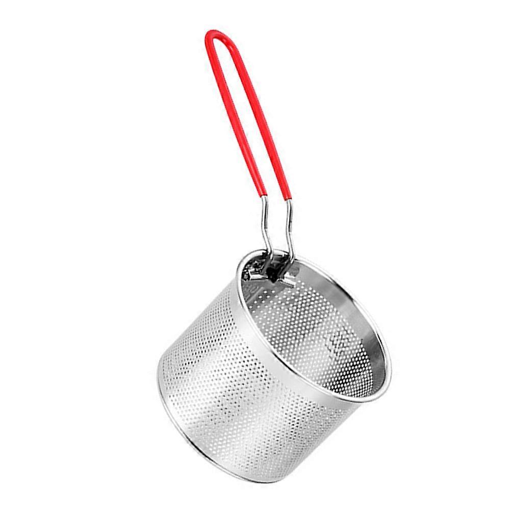 Stainless Steel Fry Basket with Removable Handle for Fries, Chicken, and Snacks – Heat Resistant Deep Frying Holder for Kitchen Use
