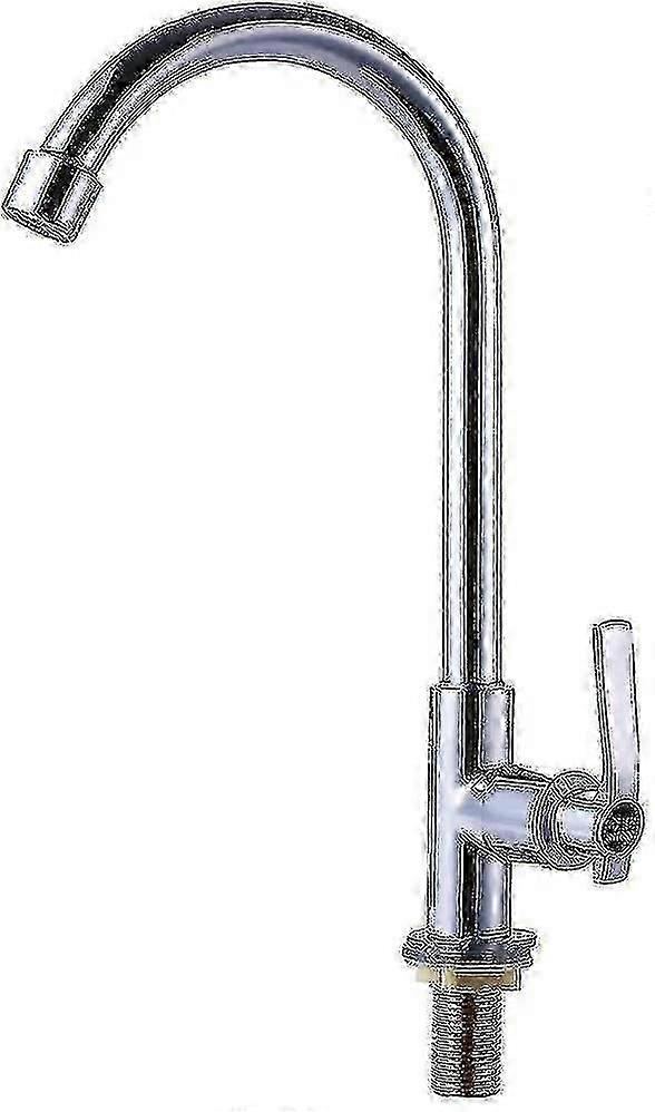 Single Handle High Arc Cold Water Faucet Stainless Steel One Hole