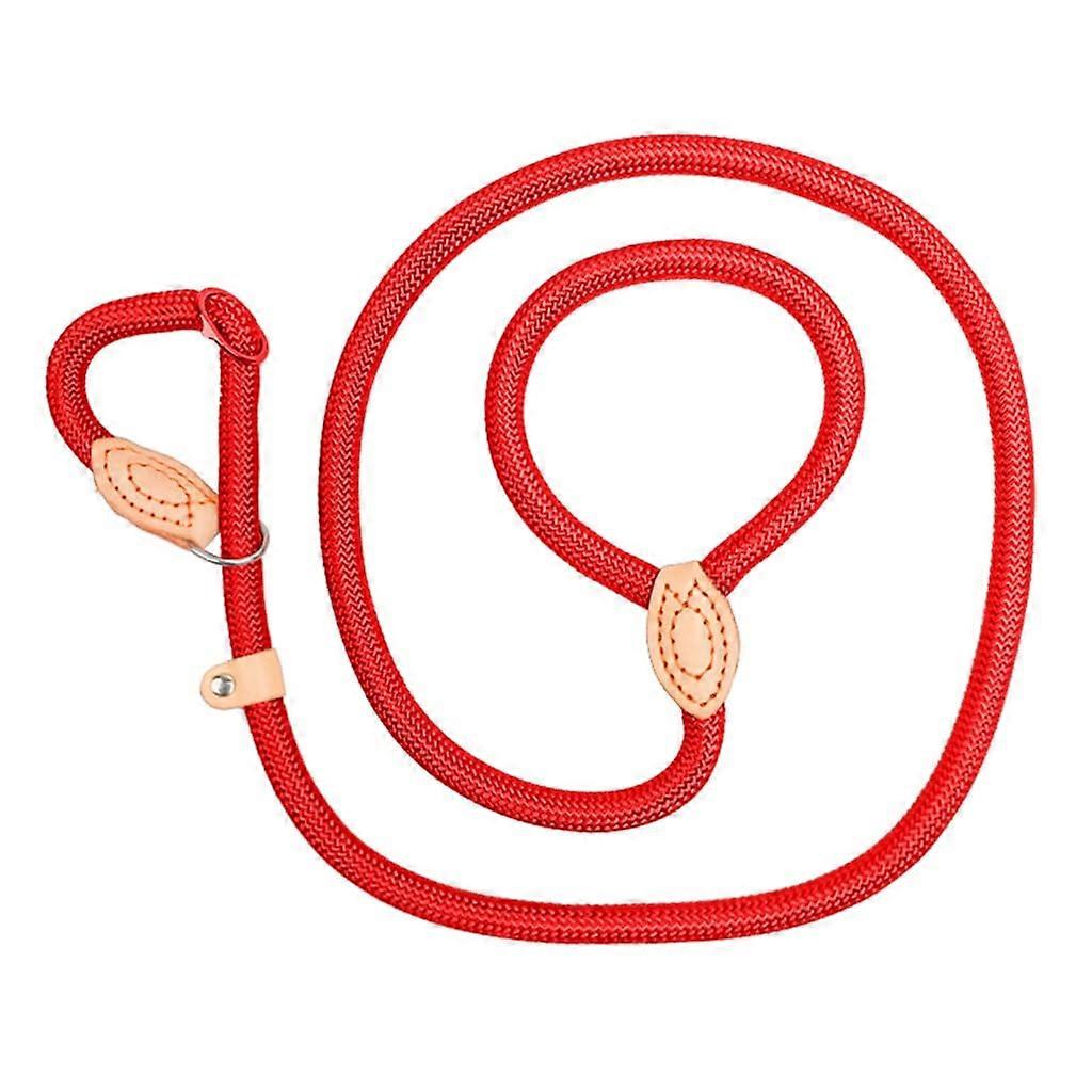 Reflective Dog Leash for Training and Walking, Durable 14MM Rope, 1.8 Meters Long, Suitable for Large and Small Dogs, Red