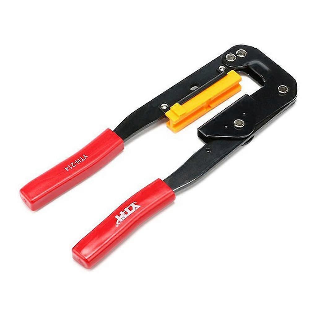 Anti-Rust Ratchet Terminal Crimping Tool for IDC Ribbon Cable, 42# Steel and Plastic, Ideal for Camping and Climbing