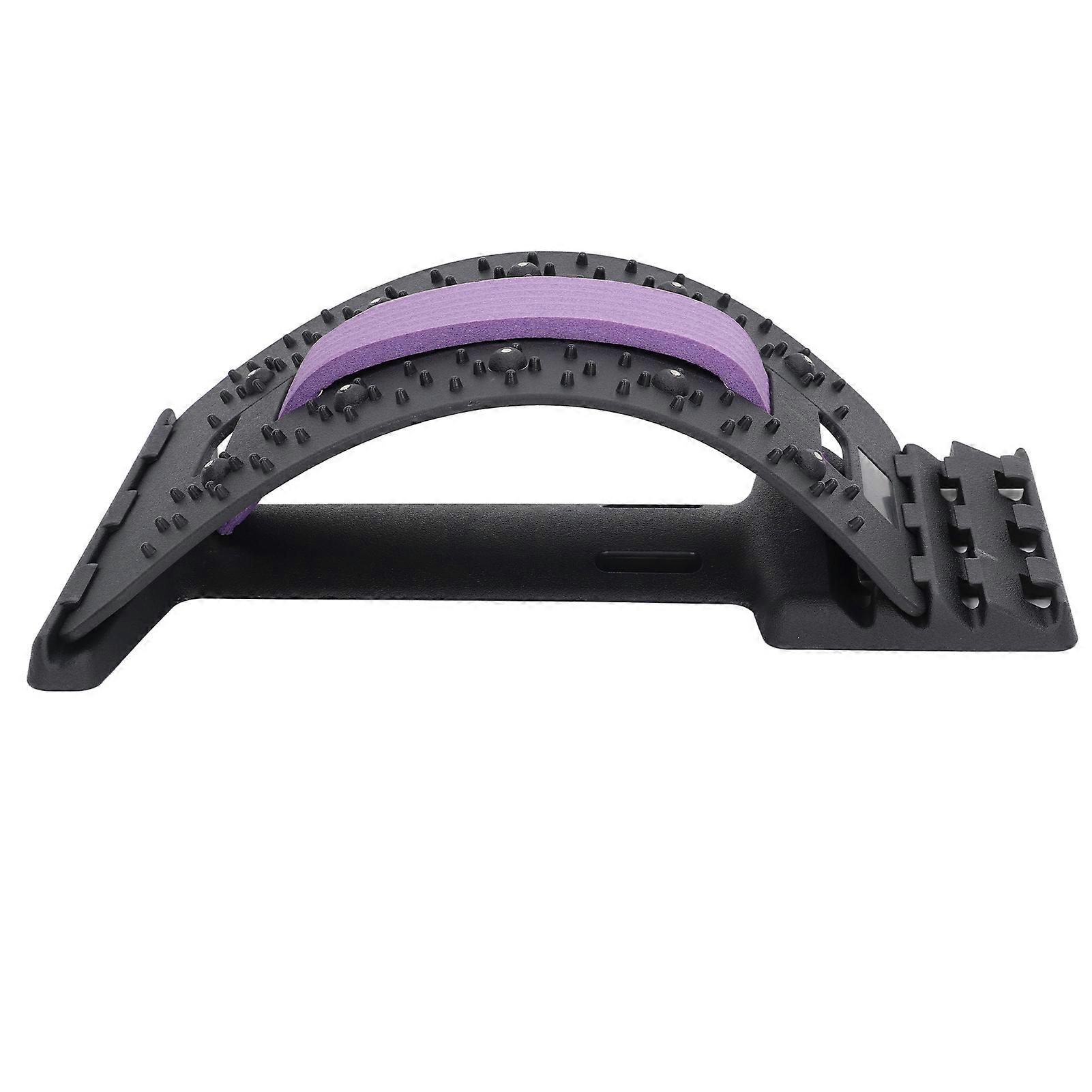 Lumbar Relaxer 4 Levels Back Cracking Stretcher with Supporting Plates for Herniated Disc