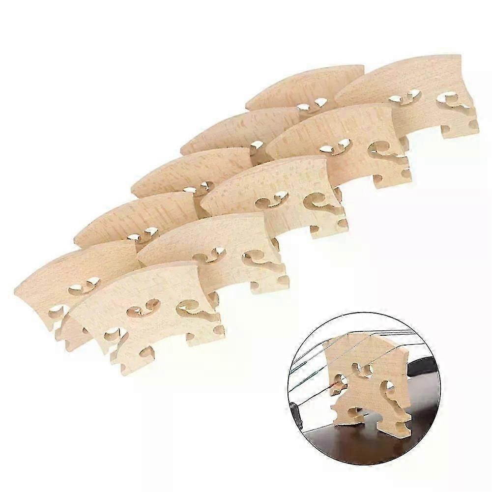 10 PCS Maple Violin Bridge Regular 4/4 Violin Bridge Violin Accessories Musical Instruments Violin Parts Replacment Bridge