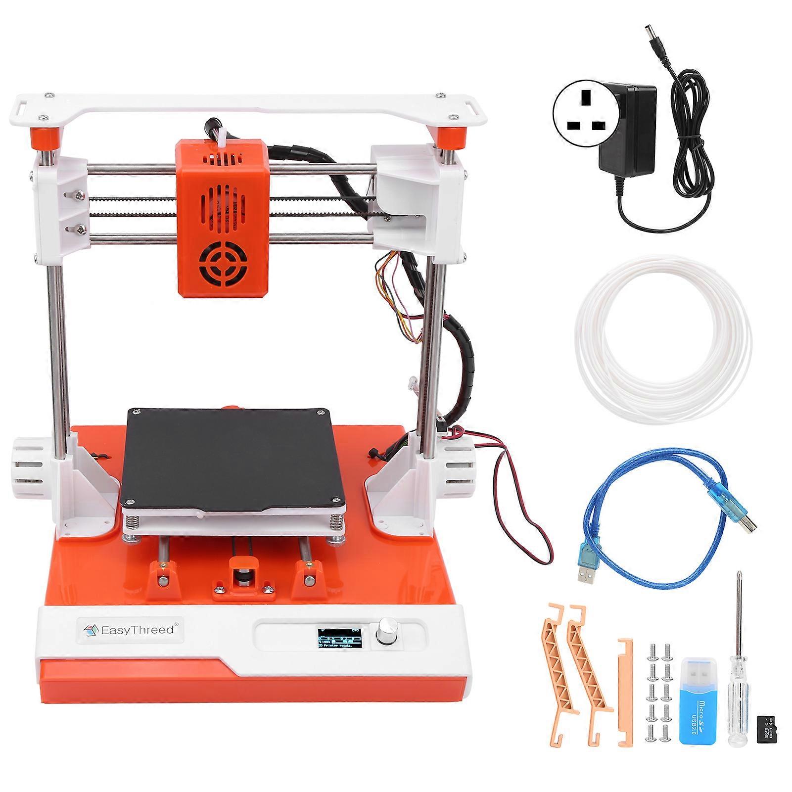 3D Printer Set Small Portable Home High Accuracy for Windows XP/7/8/10 32bit/64bitUK Plug 110‑240V