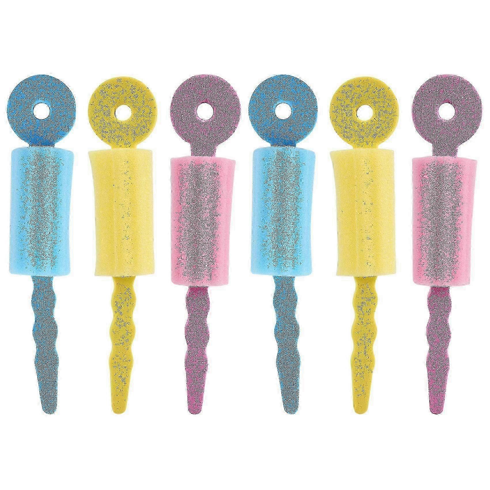 6 PCS Soft Foam Hair Rollers - DIY Styling Curlers for Bouncy Waves & Heat-Free Curls, Comfortable & Easy to Use