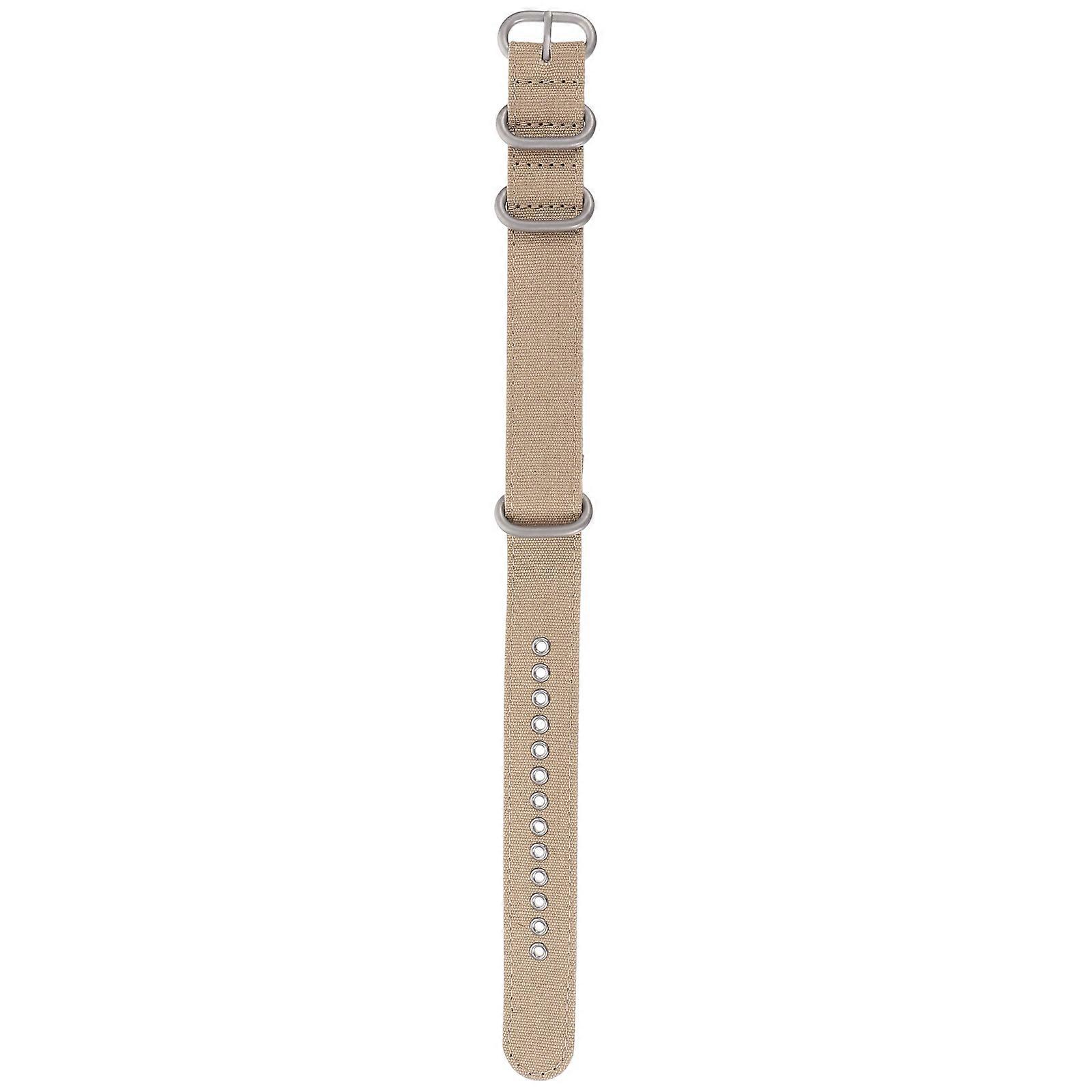 Breathable Canvas Watch Band with Stainless Steel Buckle – Durable Woven Strap for Men and Women, Suitable for Casual and Formal Wear