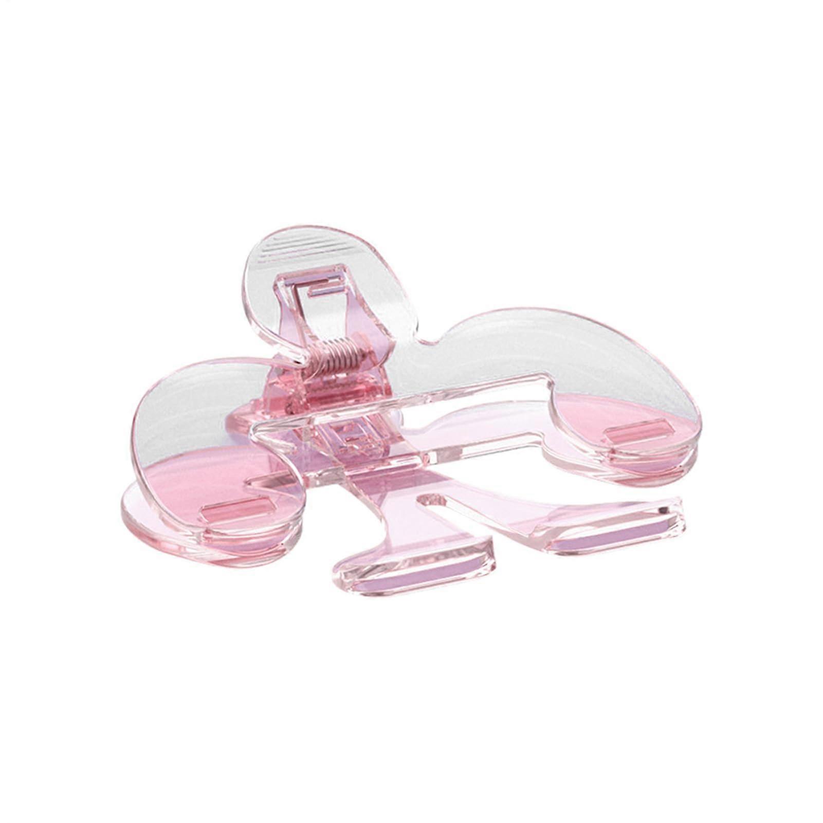 Book Clip - Transparent Journal Clip for Reading, Pink Book Holder for Textbooks, Notebooks, Office Supplies