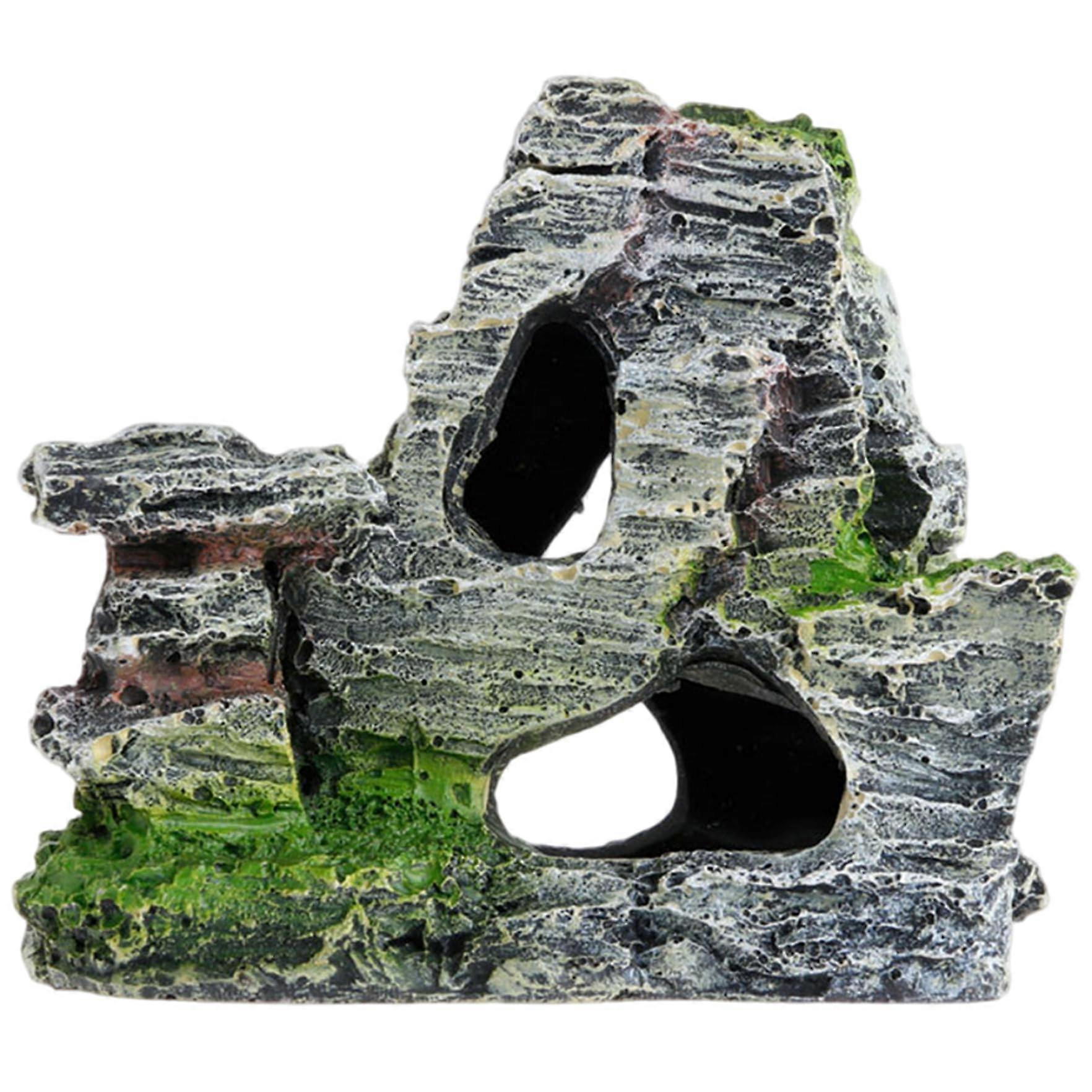 Aquarium Cave Reptile Rock Resin Reptile Rock Cave Simulation Rock Cave Hideout for Aquarium