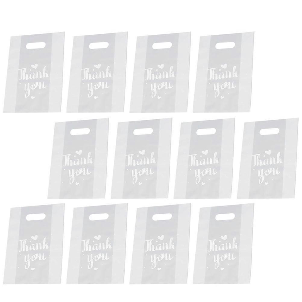 Bread Packing Bag Transparent Plastic Food Storage Rectangular 50Pack