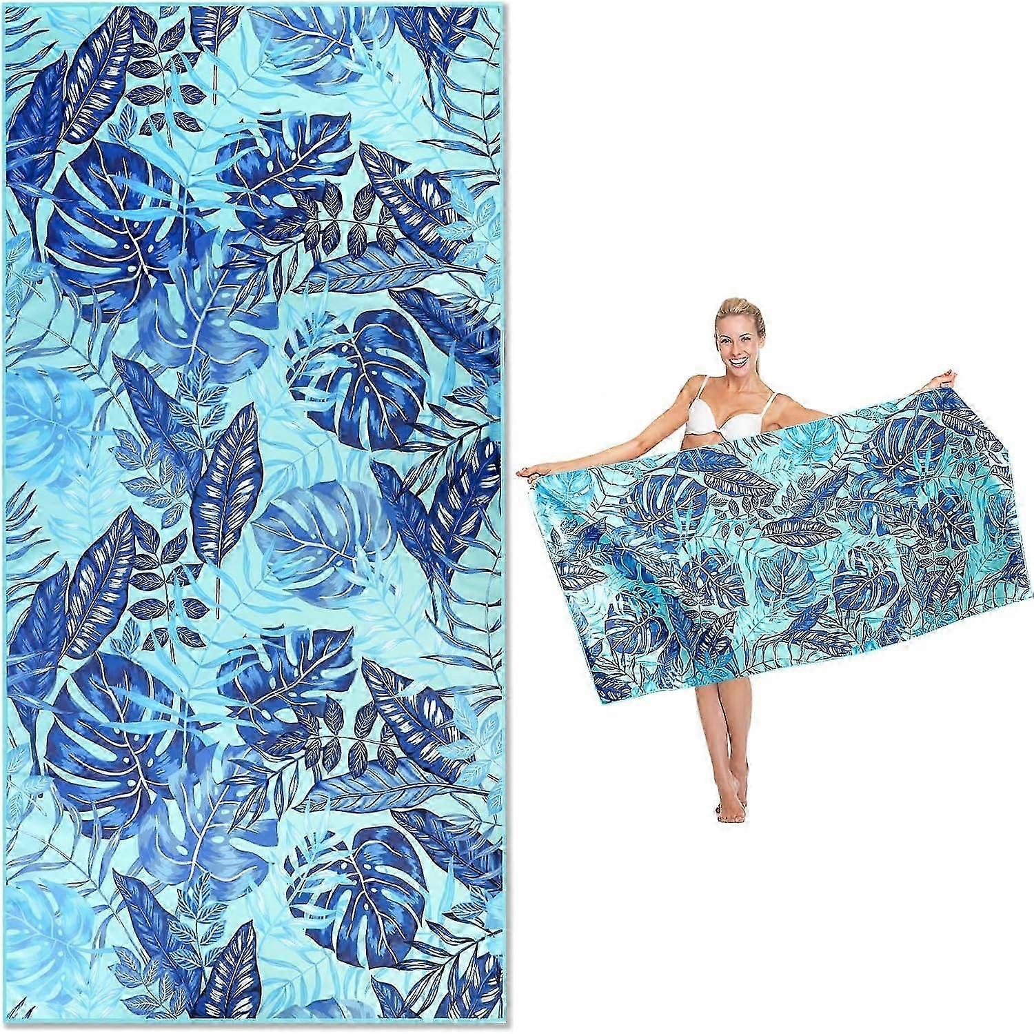 Microfiber beach towel, quick-drying sand-free beach towel