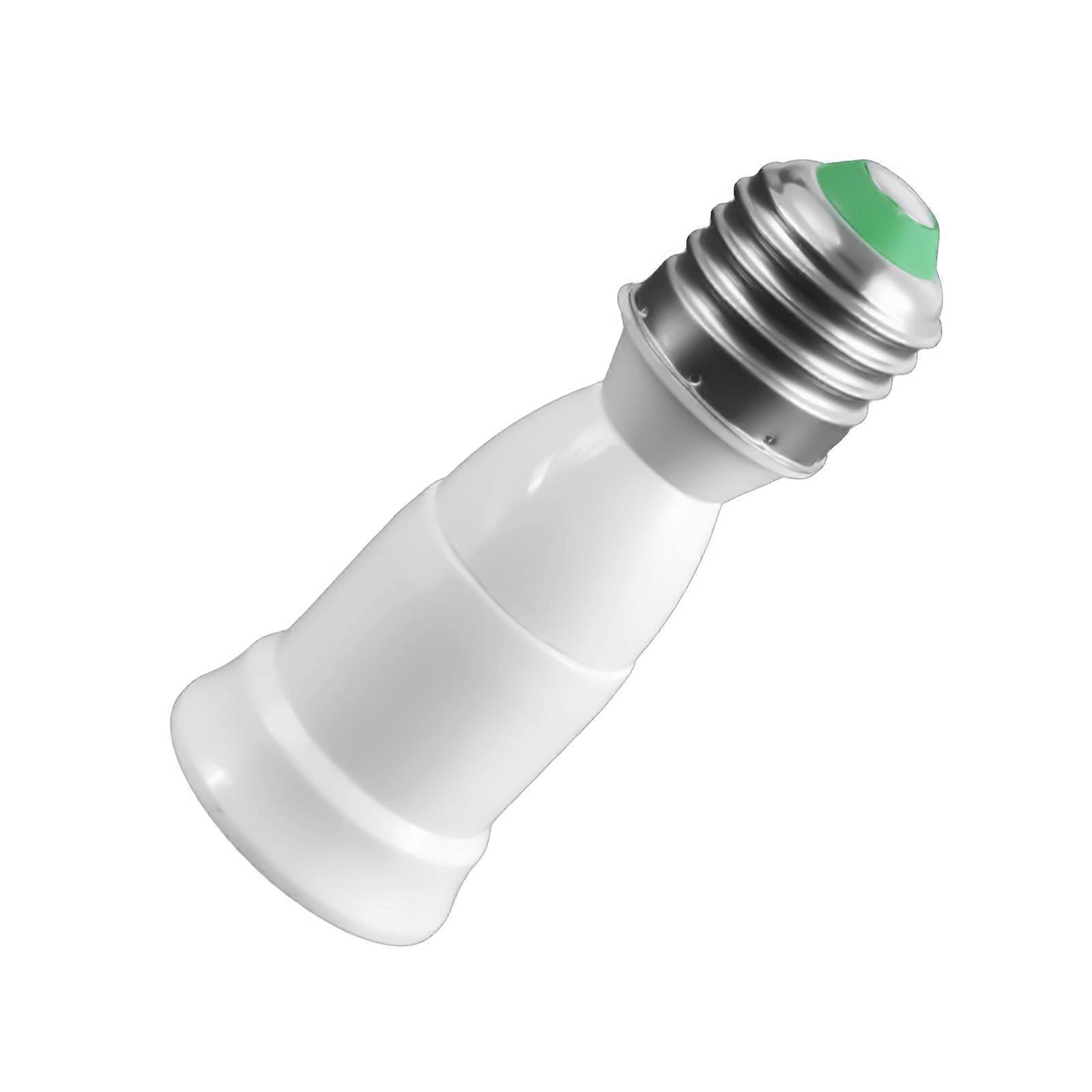 Flexible E27 Bulb Extender Adapter, Ceiling Light Enhancement, Secures Fit E27 Screw Mount Erosion-Resistant PC Shell Multicolor