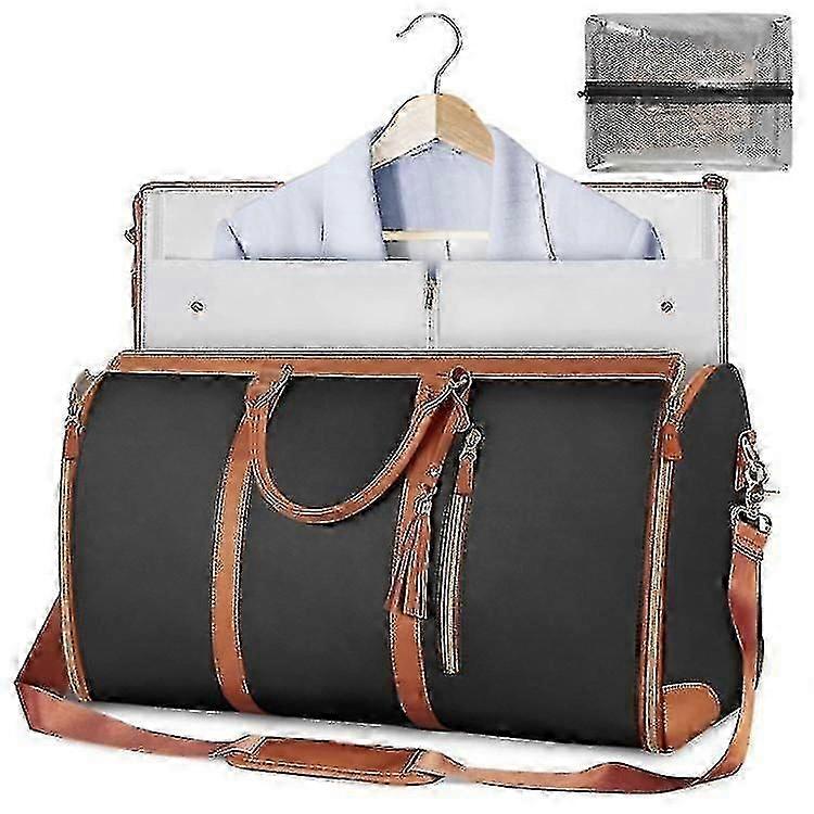 Garment duffel bag with shoe compartment