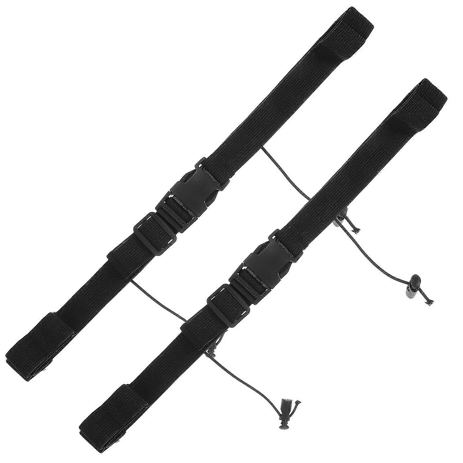 Reflective Safety Belt for Running Use Made of Black Color Adjustable Size Fits Many People Well 2 Pieces