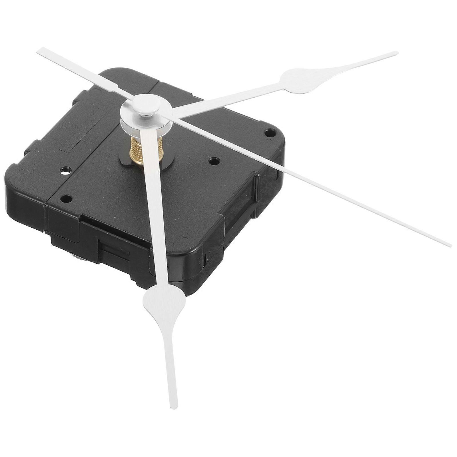 Counter Clockwise Clock Mechanism Replacement Silent Silver Home Decoration 1Set