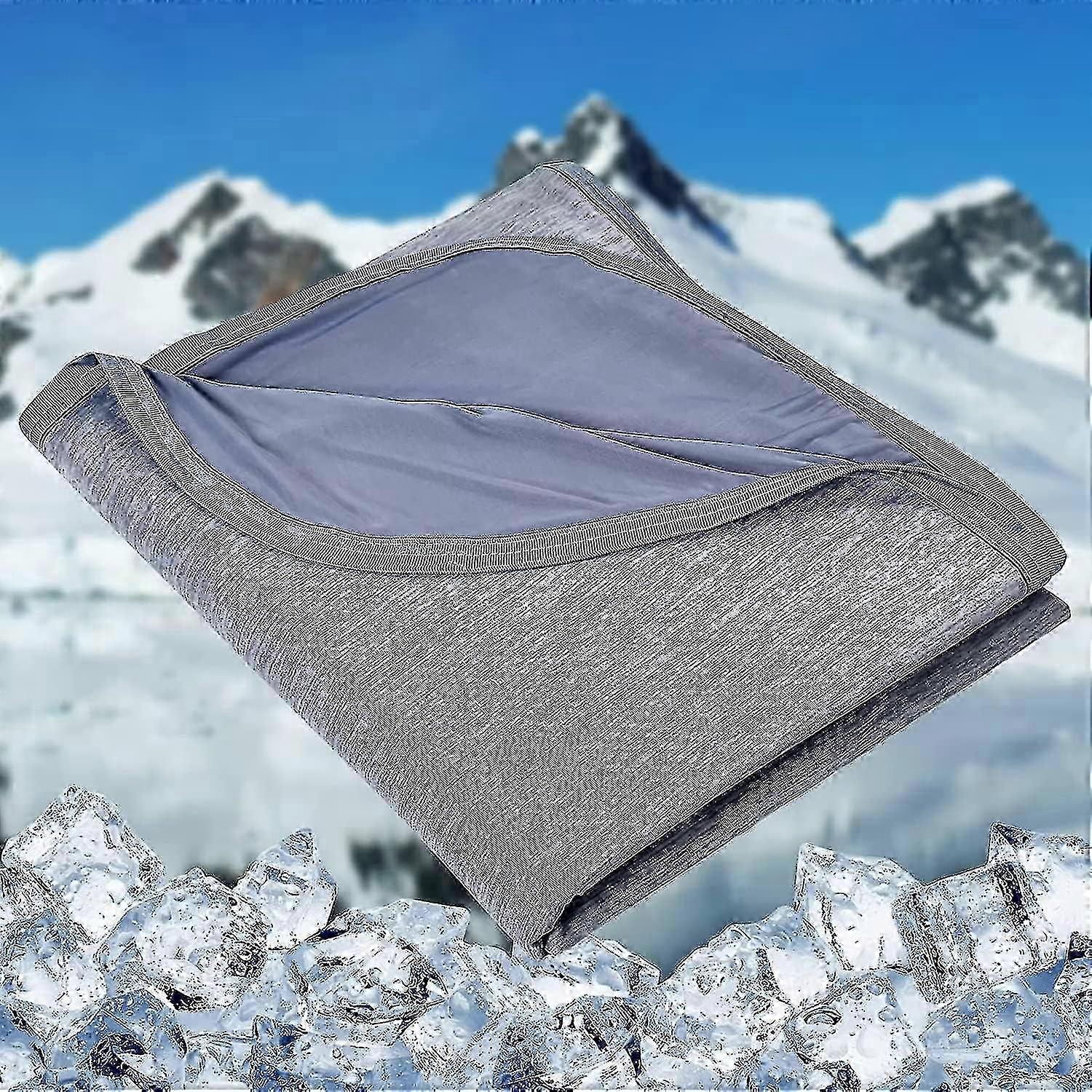 Breathable cooling blanket for hot sleepers in summer