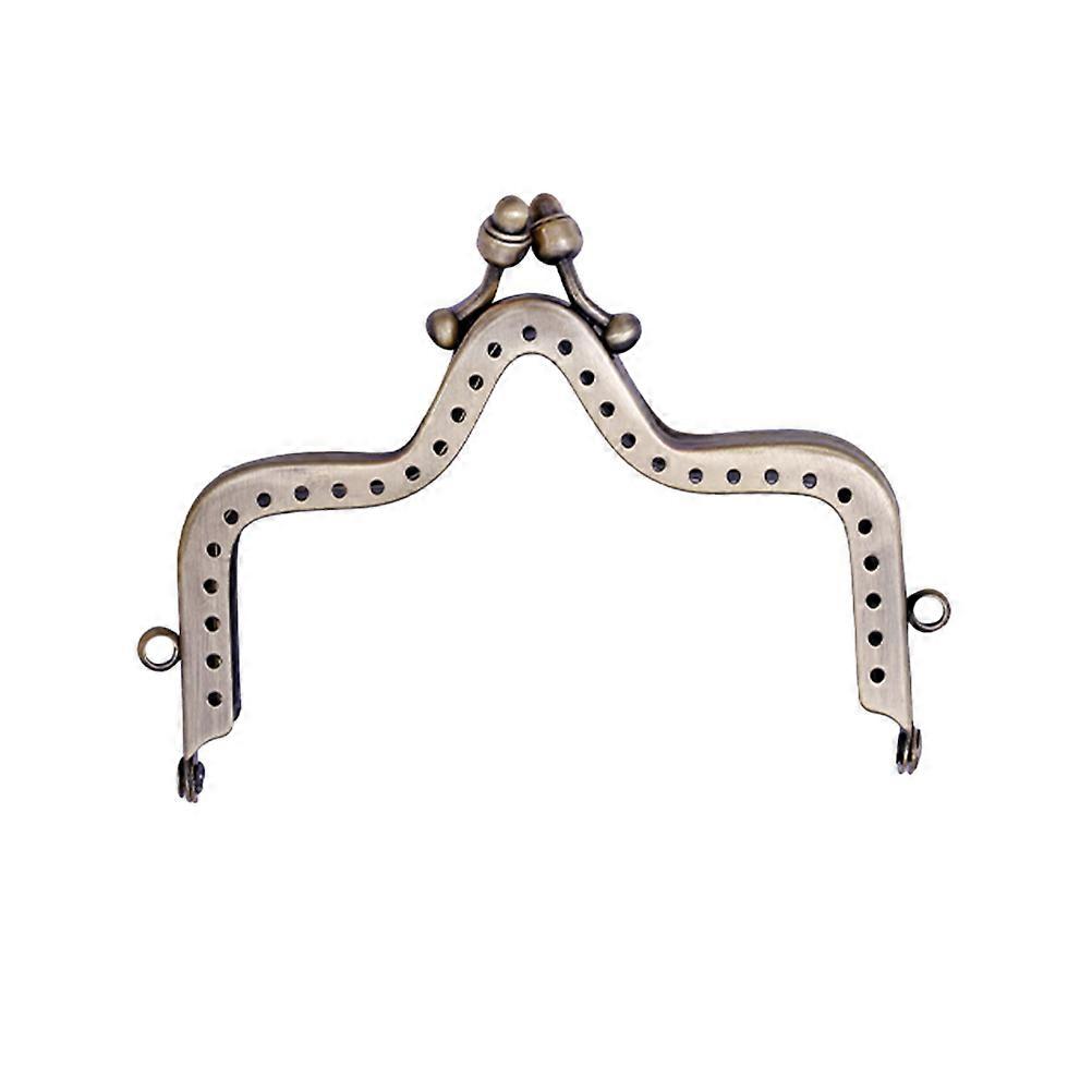 Retro Crown Mountain Shape Iron Buckle Lock with Coffee Color for Bag Making DIY Craft Handmade 10cm