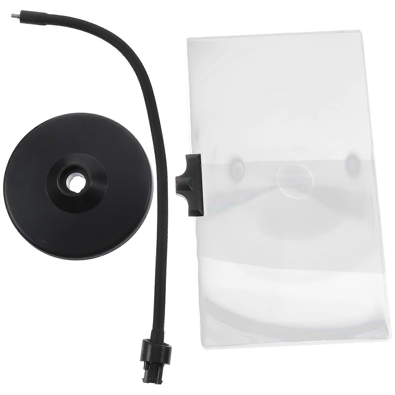 Magnifier For Sewing Iron Material Square Shape Desktop Design Handwork Aid 25.7X14.5cm Adjustable Magnifier 1Set