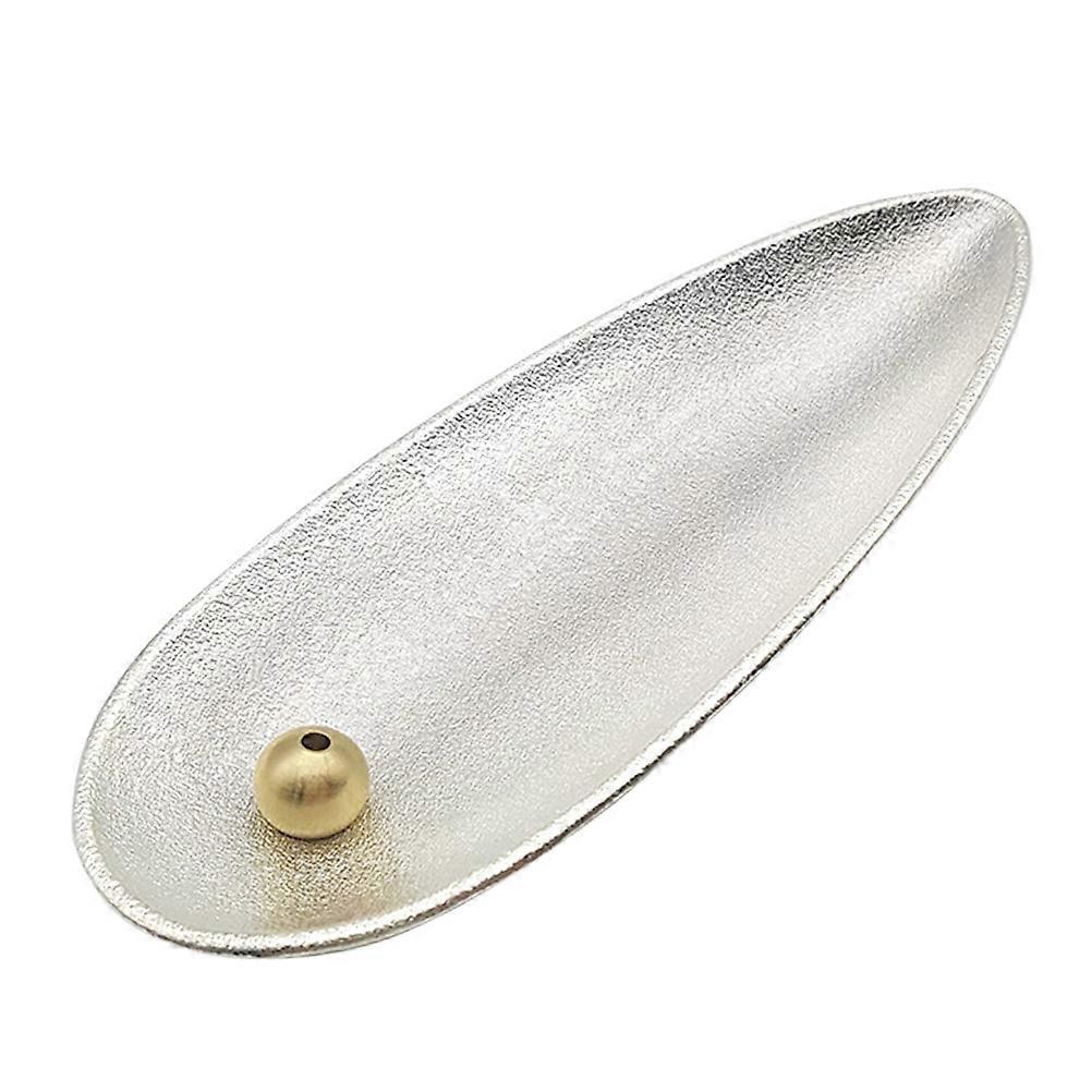 Incense Stick Holder Alloy Censer for Home Use with Silver Design