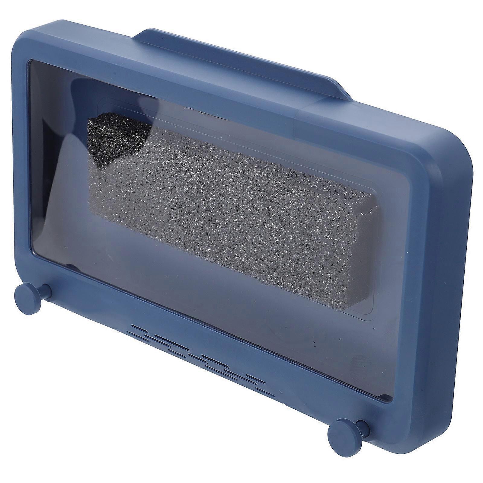 Waterproof Shower Phone Holder Box For General Users To Use In The Bathroom With Blue Durable Plastic 1Set