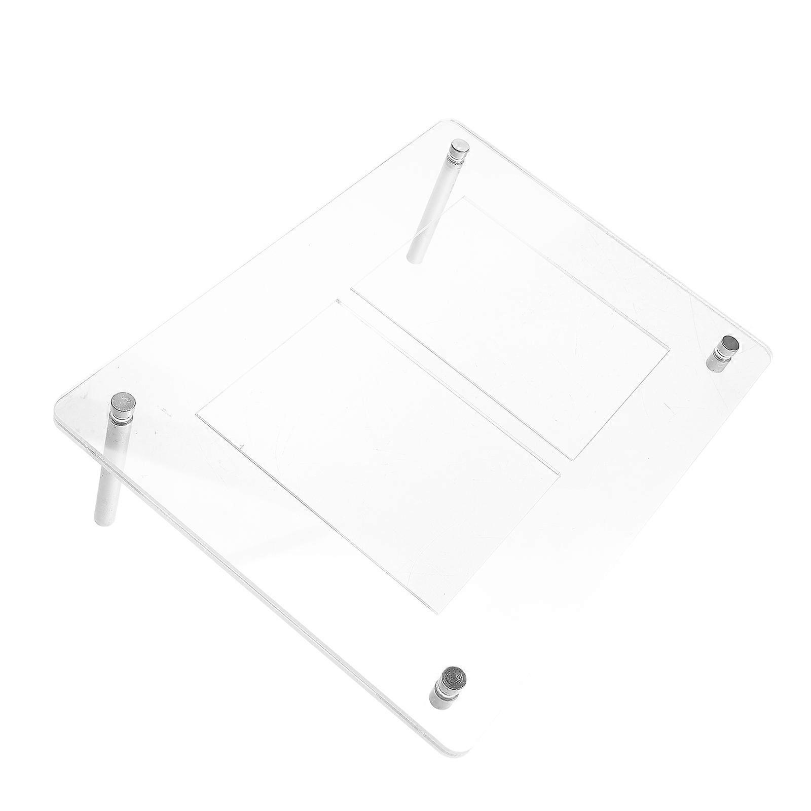 Clear Card Display Rack Game Card Stand Rectangular Versatile Design Sports Cards Bookshelf Organization 7.9×6.3×2.4in Storage 1Set