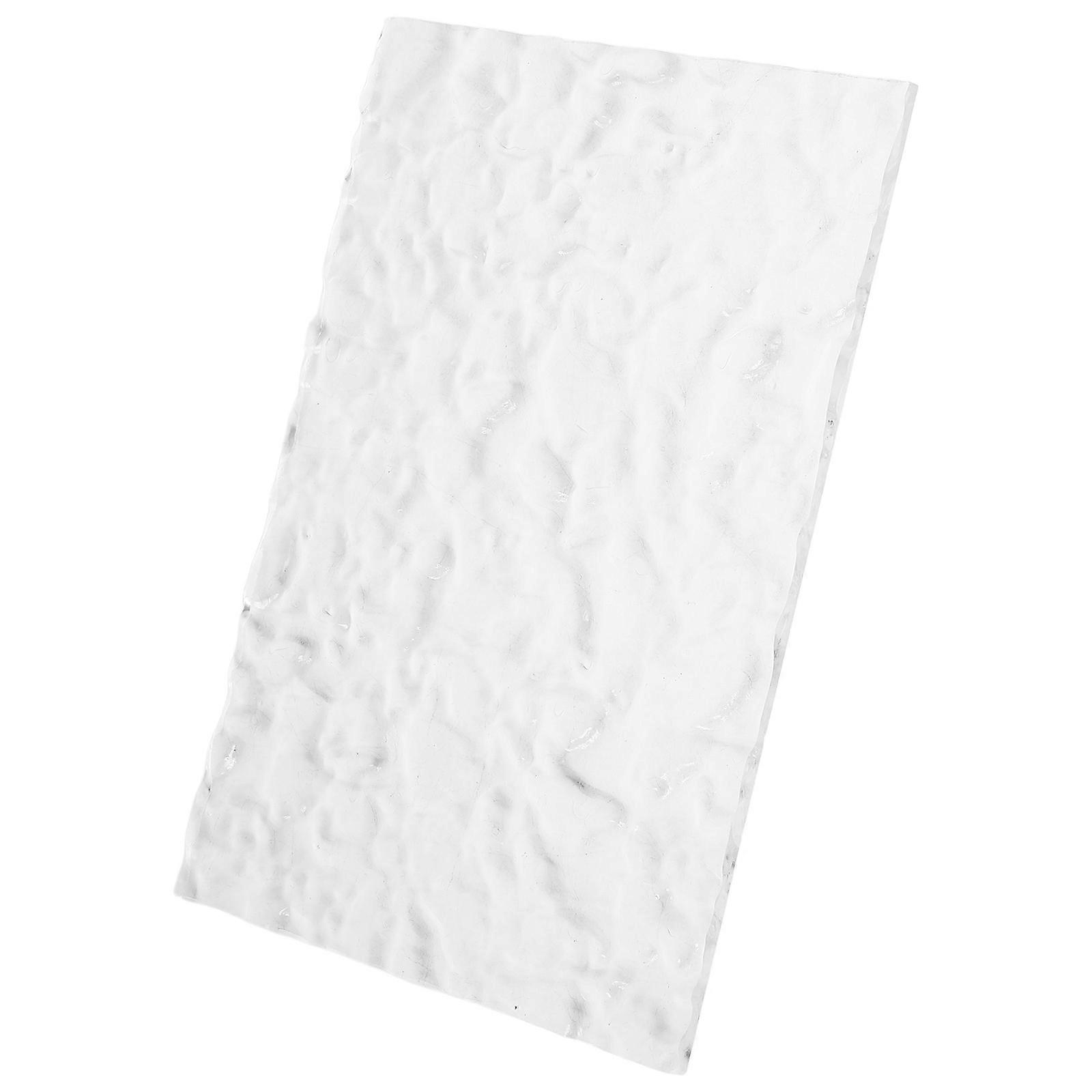 Clear Acrylic Panel Water Ripple Texture Transparent Jewelry Display Tray Decorative Coaster for Photo Background 1 Set