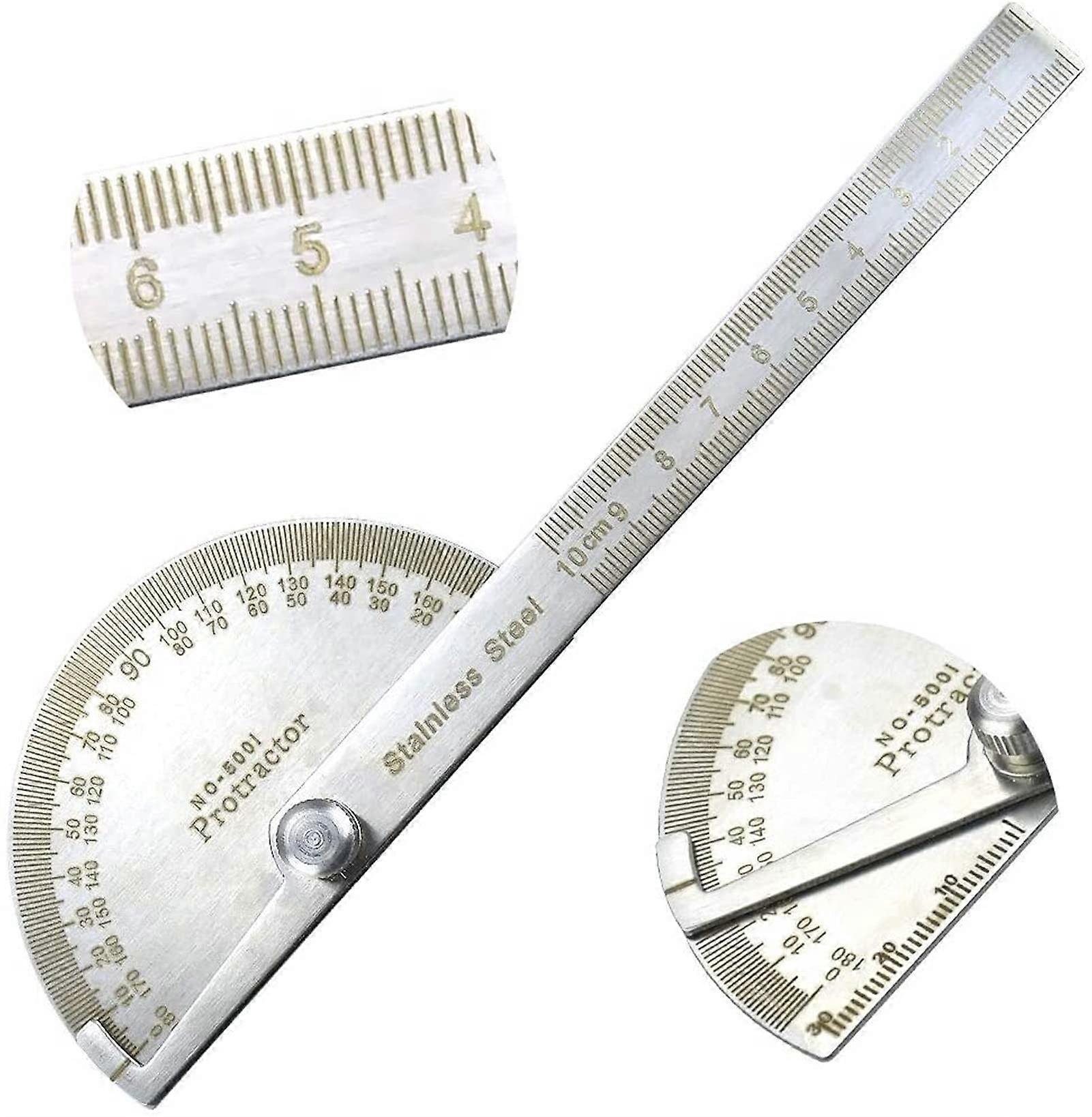 Angle Finder 180 Degree Steel Angle, Simple Angle Gauge for Shapes, Steel Angle Ruler, Precision Measuring Tool