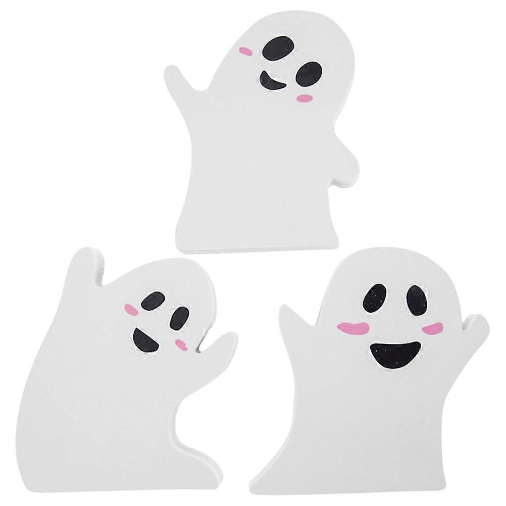 3pcs Halloween Ghost Table Decorations Spooky Centerpieces for Festive Home Display with Fine Details and Haunted Atmosphere