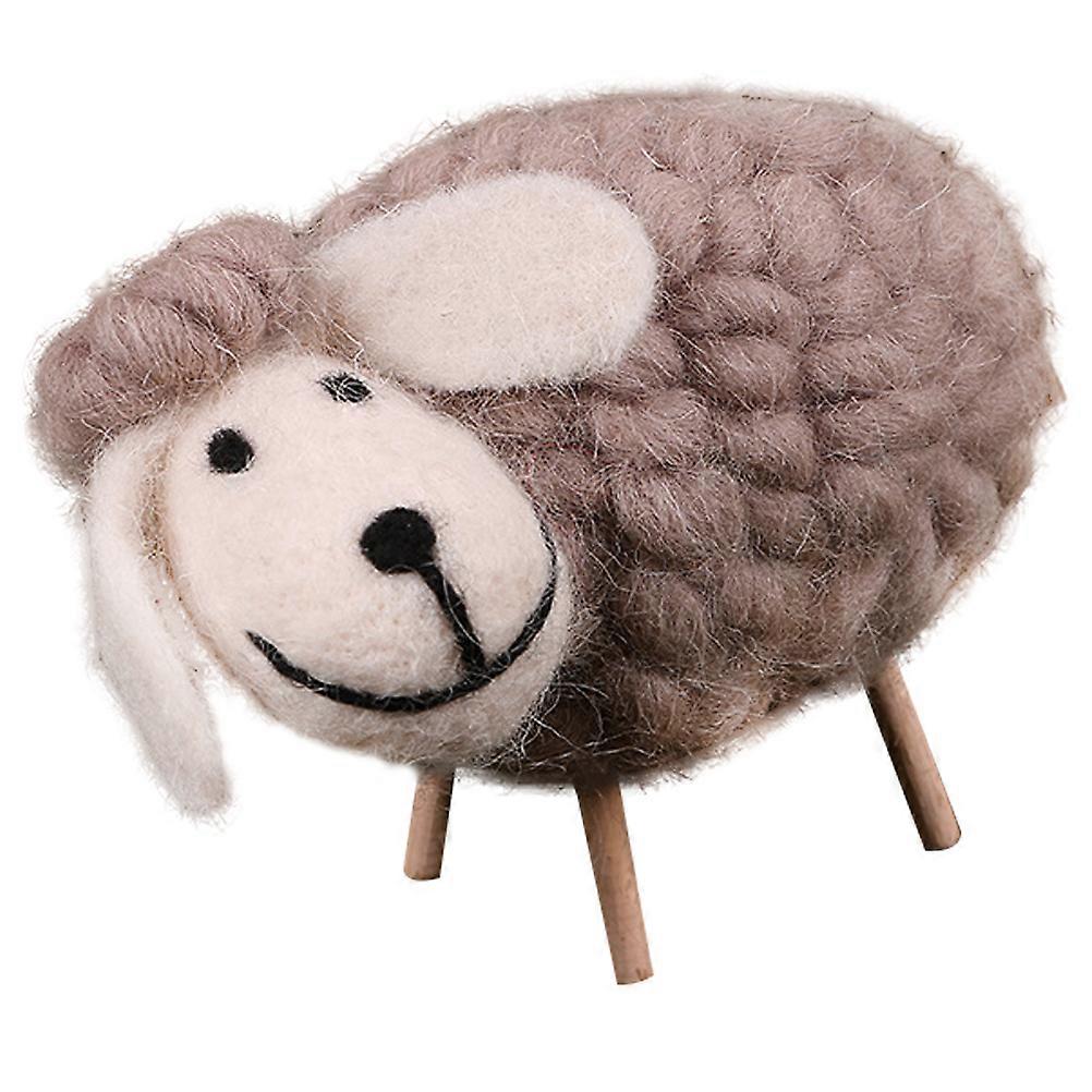Adorable Sheep Plush Toy for Decoration Use and Durable Brown 1pc