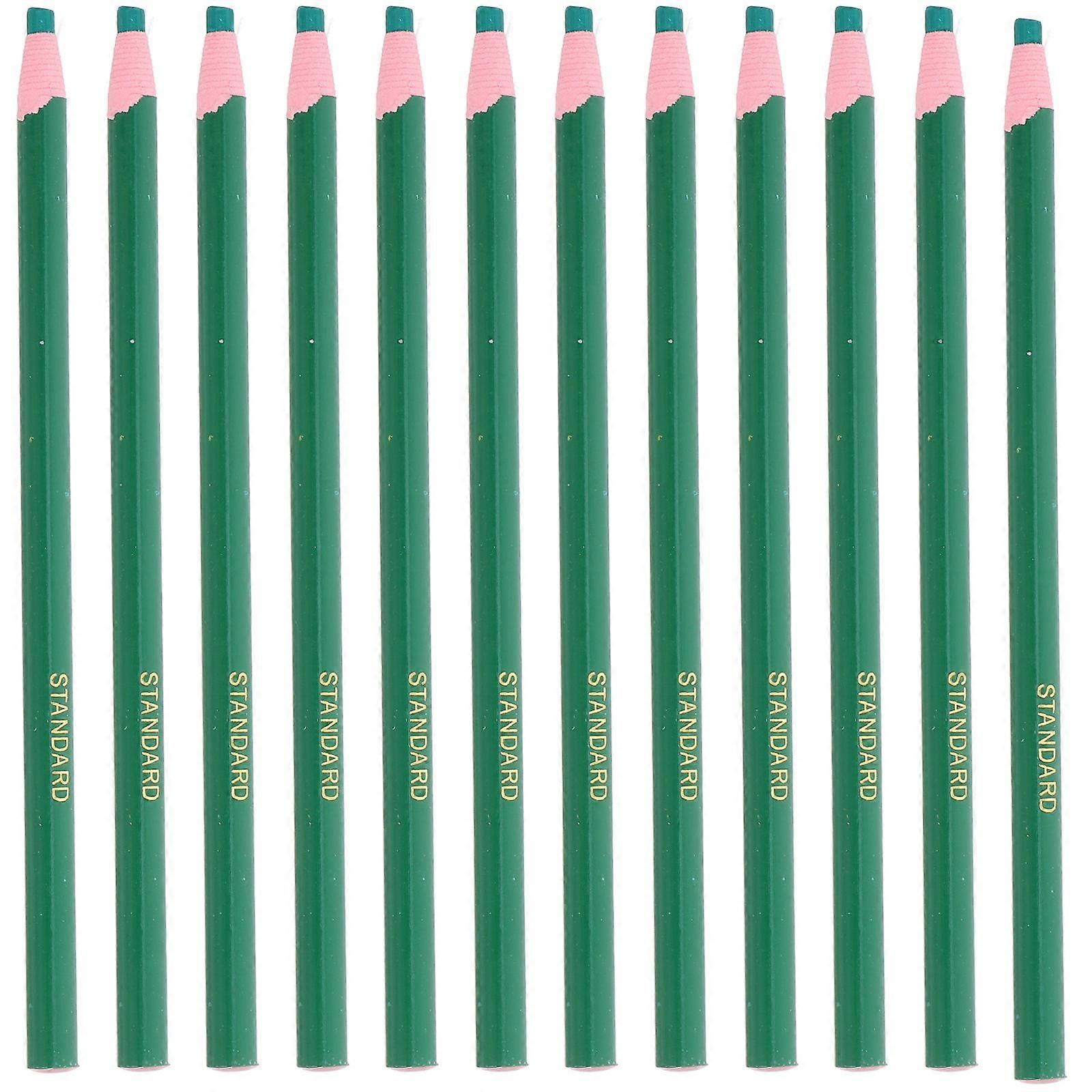 12pcs High Precision Wax Pencils for Tailoring, Portable Peel Off Marking Tools for Sewing and Fabric Design, Durable Wax Material for Accurate Line