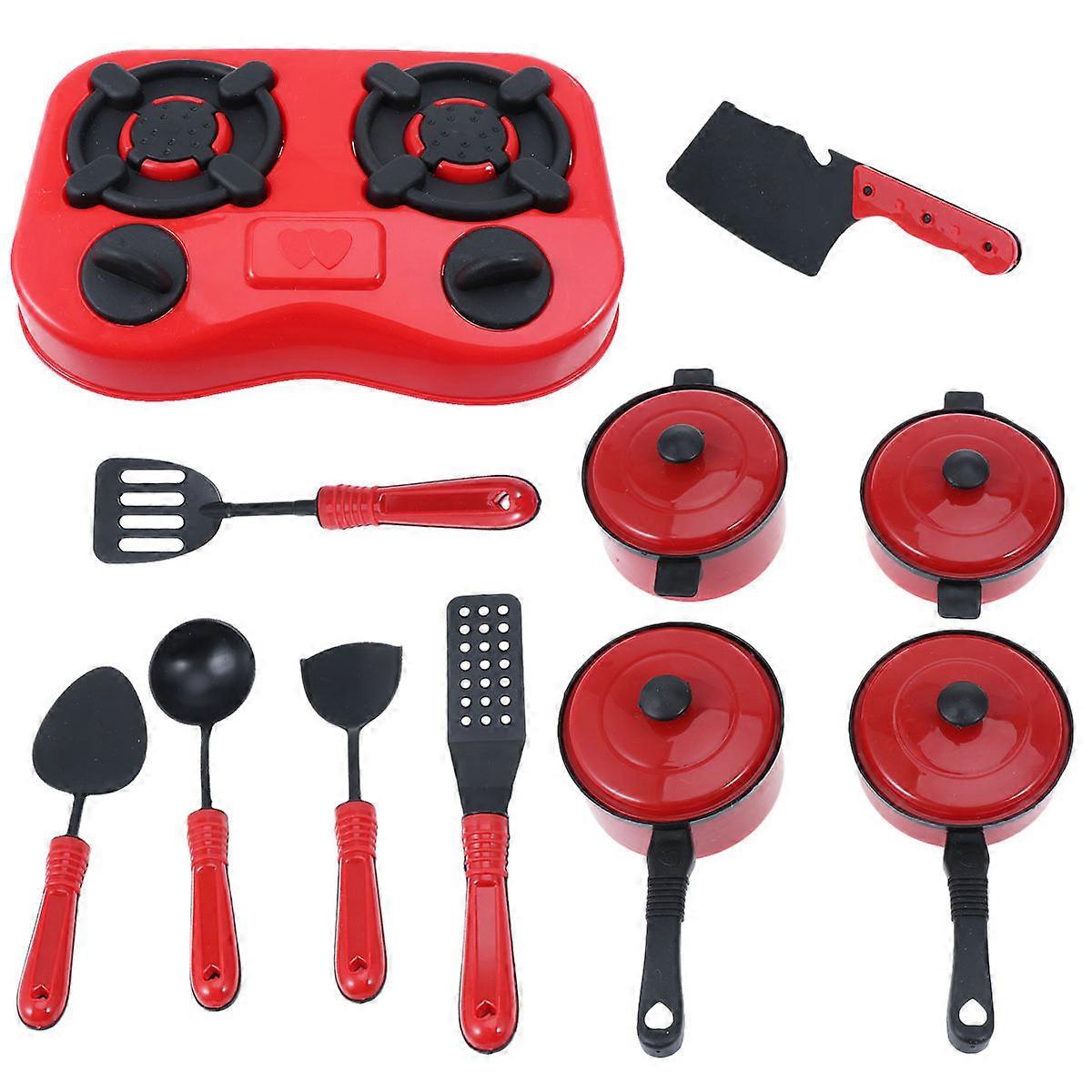 Toddlers Kitchen Utensils Set Cooking Mini Kitchenware Creativity Development Multi Colored 11Pcs