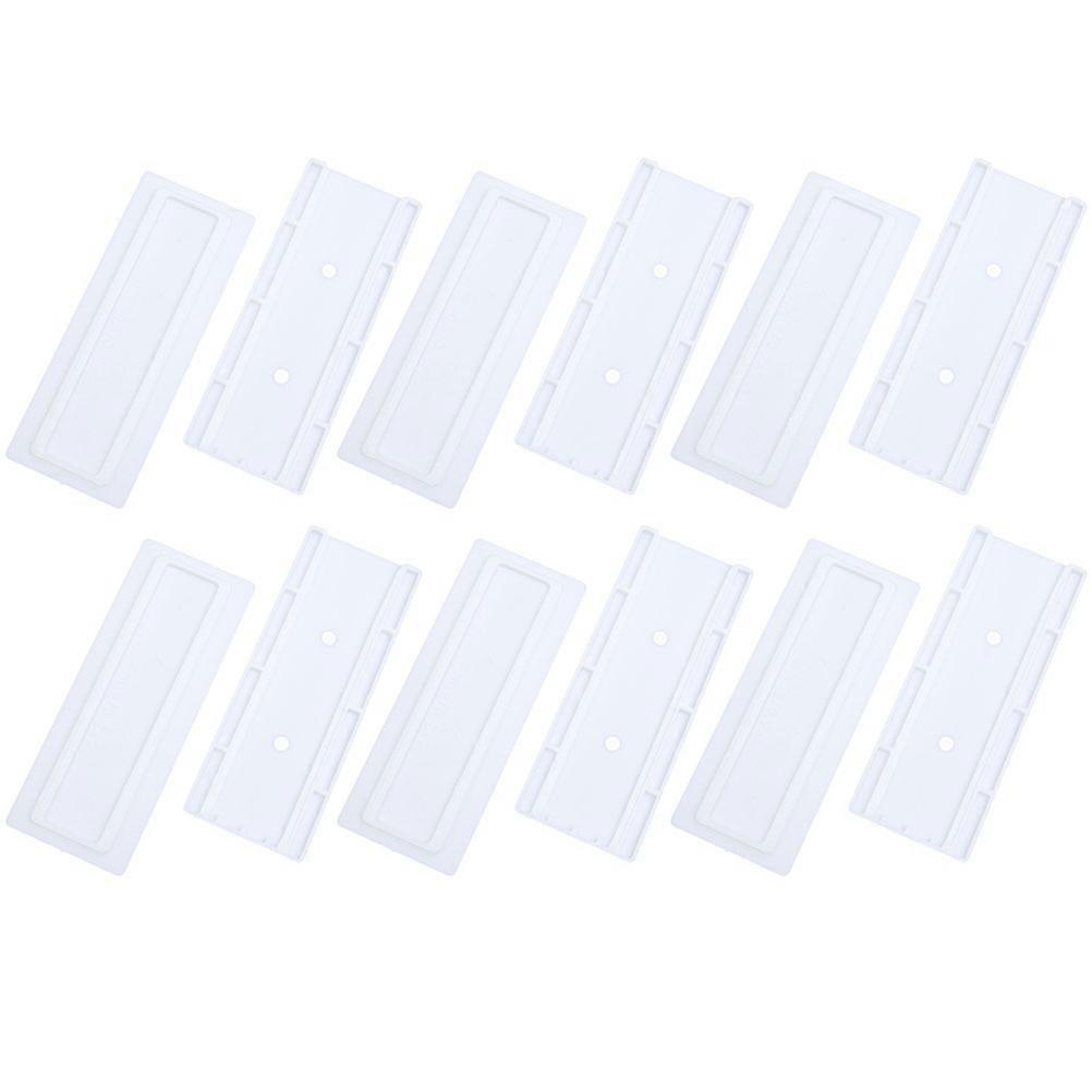 Power Strip Holder Wallmounted Cable Organizer White PP Material 6 Pairs for Home Use
