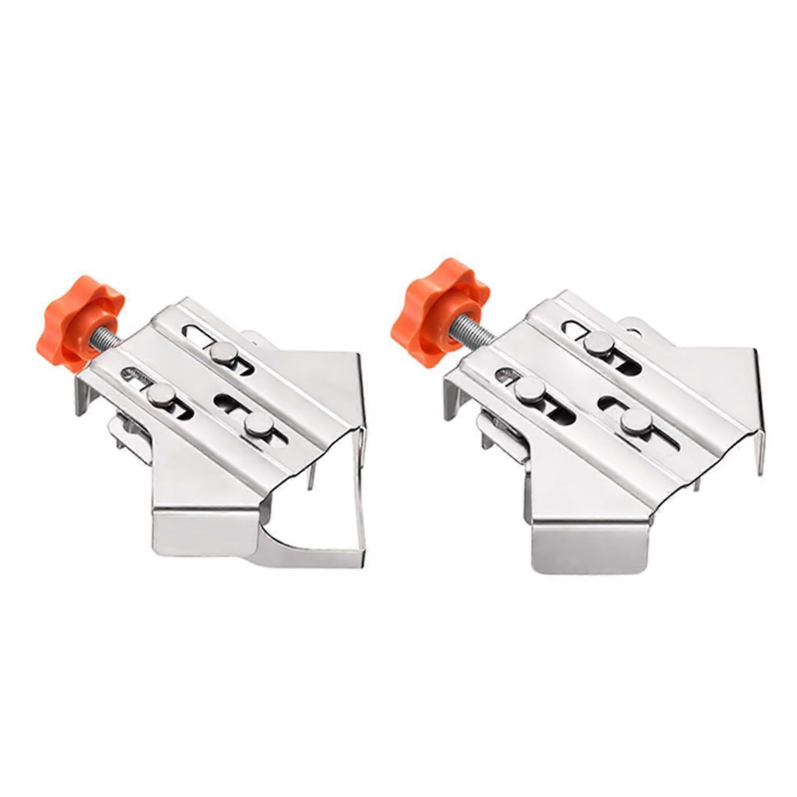 Right Angle Clamp with Handle, 90° Aluminum Corner Clamp for Woodworking, Adjustable Swivel Jaw, Picture Frame, Vise Holder