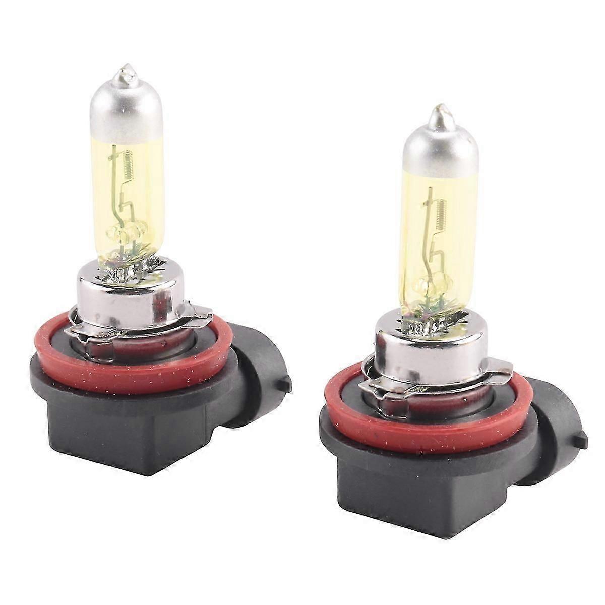 2x H8 35W Hyper Yellow HID Xenon Fog Light Headlight Lamp Halogen Bulb 2500K 12V