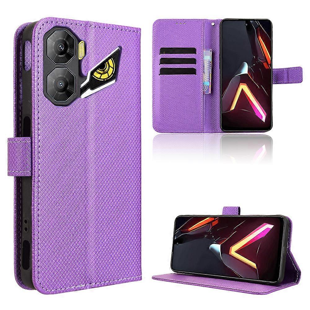 متوافق مع جراب محفظة جلدية ZTE nubia Neo 3 5G مع غطاء هاتف بحزام من الماس