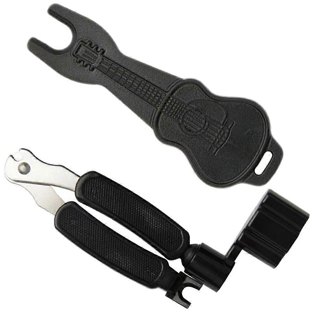 Guitar String Cutting Tool 2Pcs Ergonomic Design Accessory For Guitarists Black
