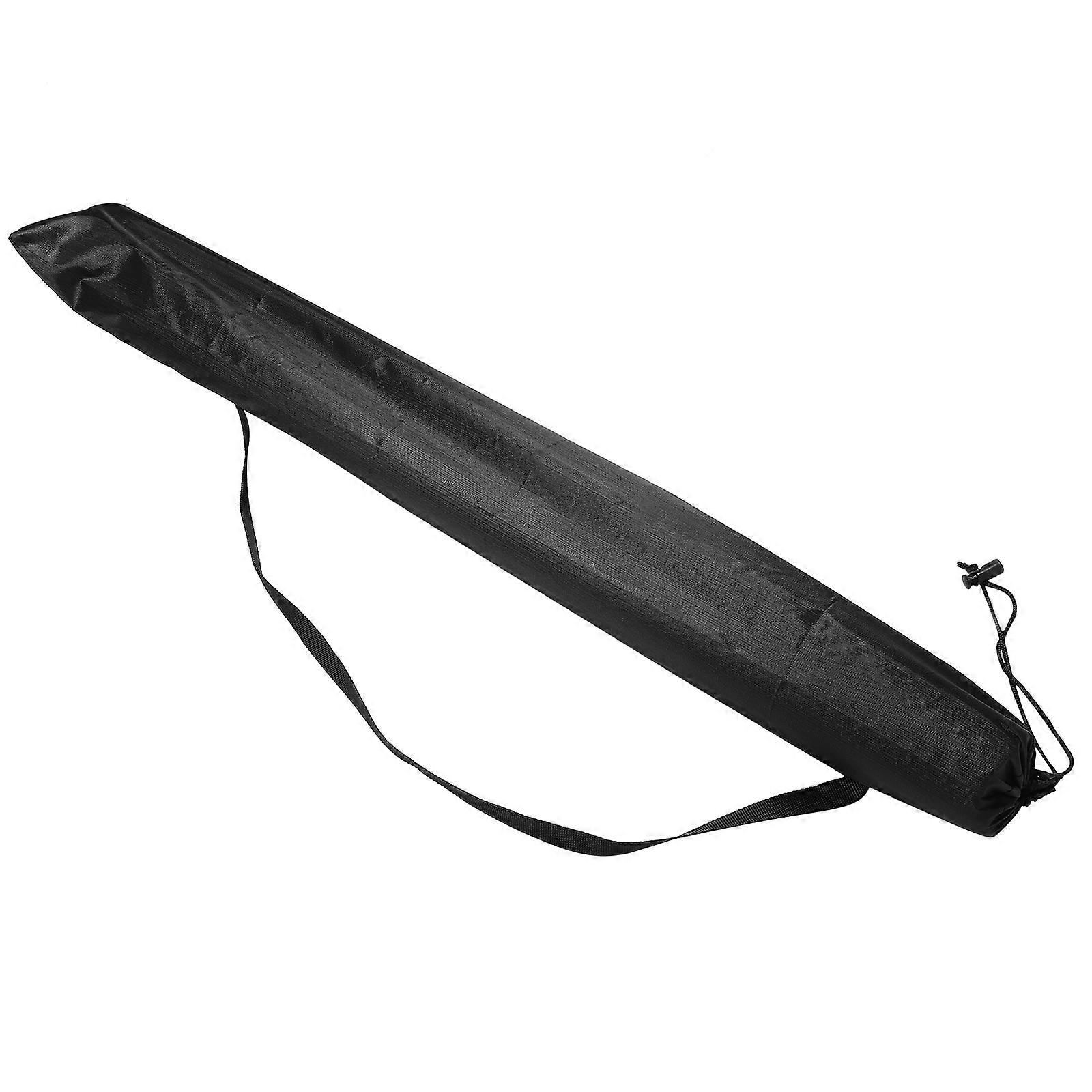 Lightweight Nylon Foldable Hiking Pole Carry Bag with Large Capacity for Outdoor Equipment – Black Storage Case for Poles, Fishing Rods, and Tripods