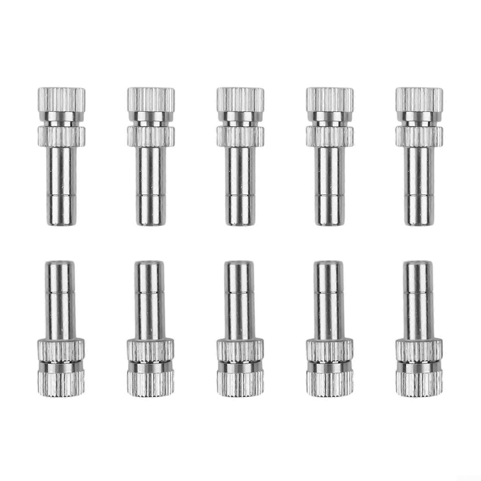 Pack of 10 6 mm Spray Nozzles Quick Connect Mist Nozzles for Garden Watering Devices Spray Pressure Nozzles (0.8 mm) 0.8mm
