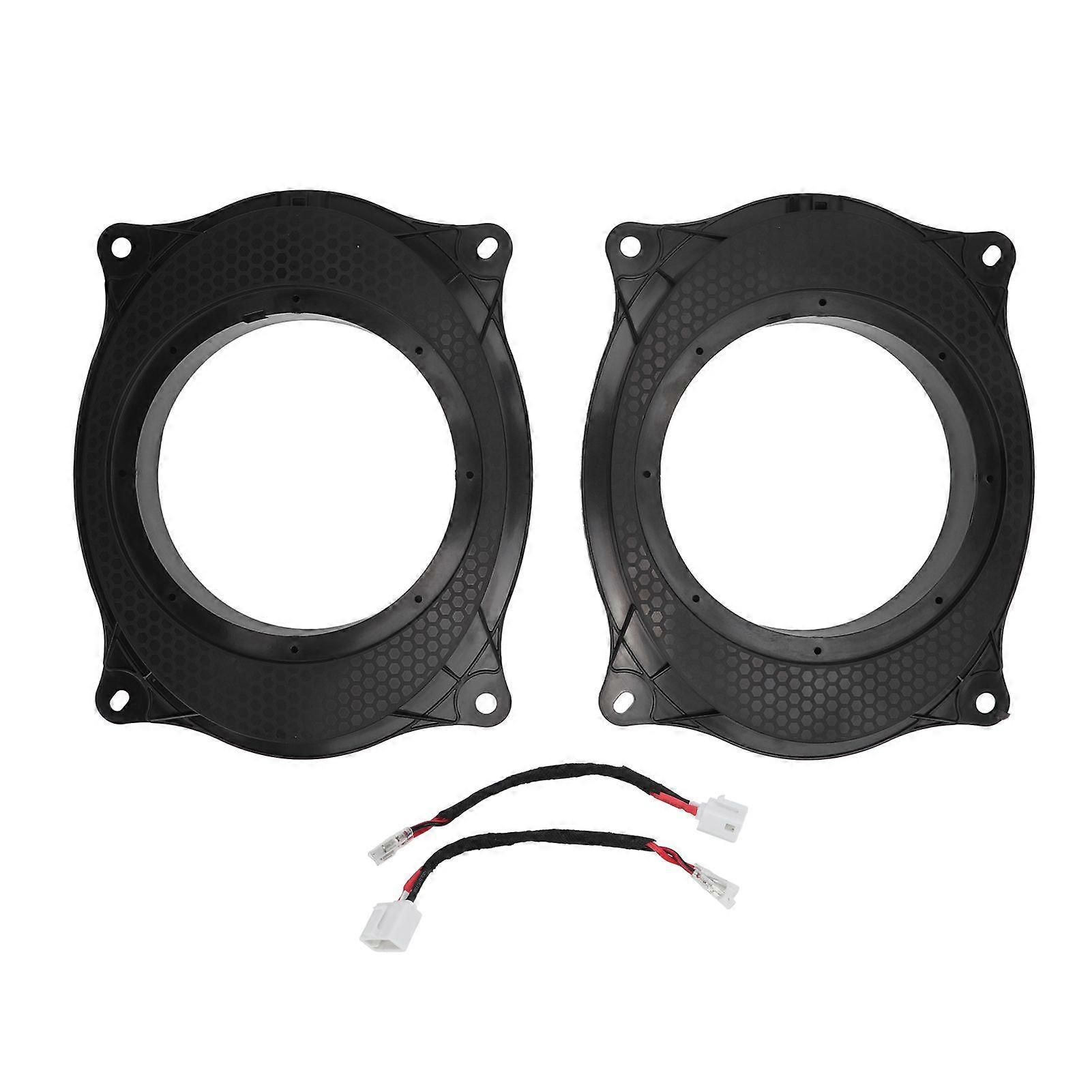 door speaker adapter spacer rings 6.5 inch 2pcs with wire harness for Corolla Levin 8X10